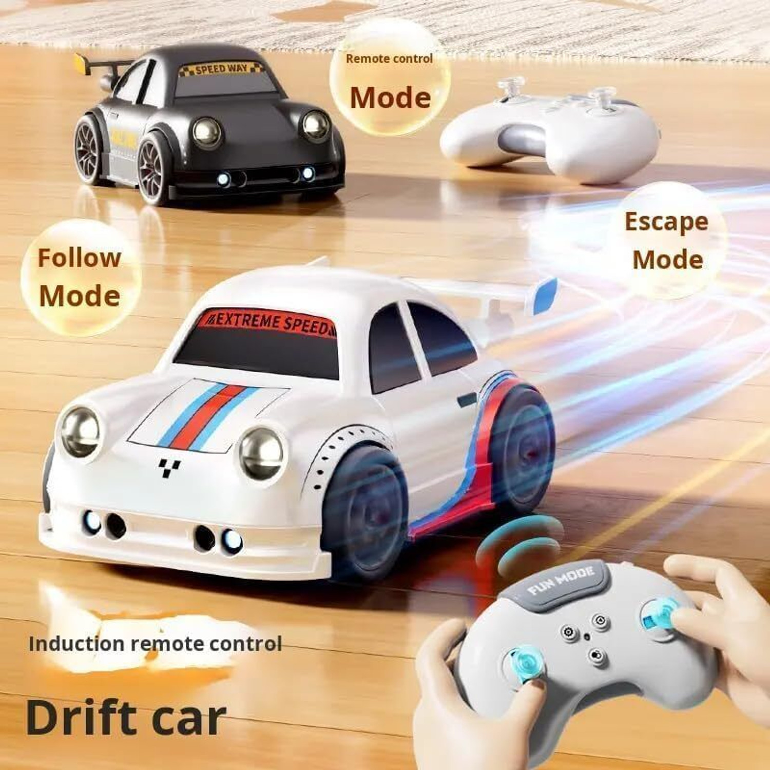 Image of OPINA Mini Multifunctional Drift Remote Control Racing Car Toy(Pack - 1,Random Color) (Multicolor)