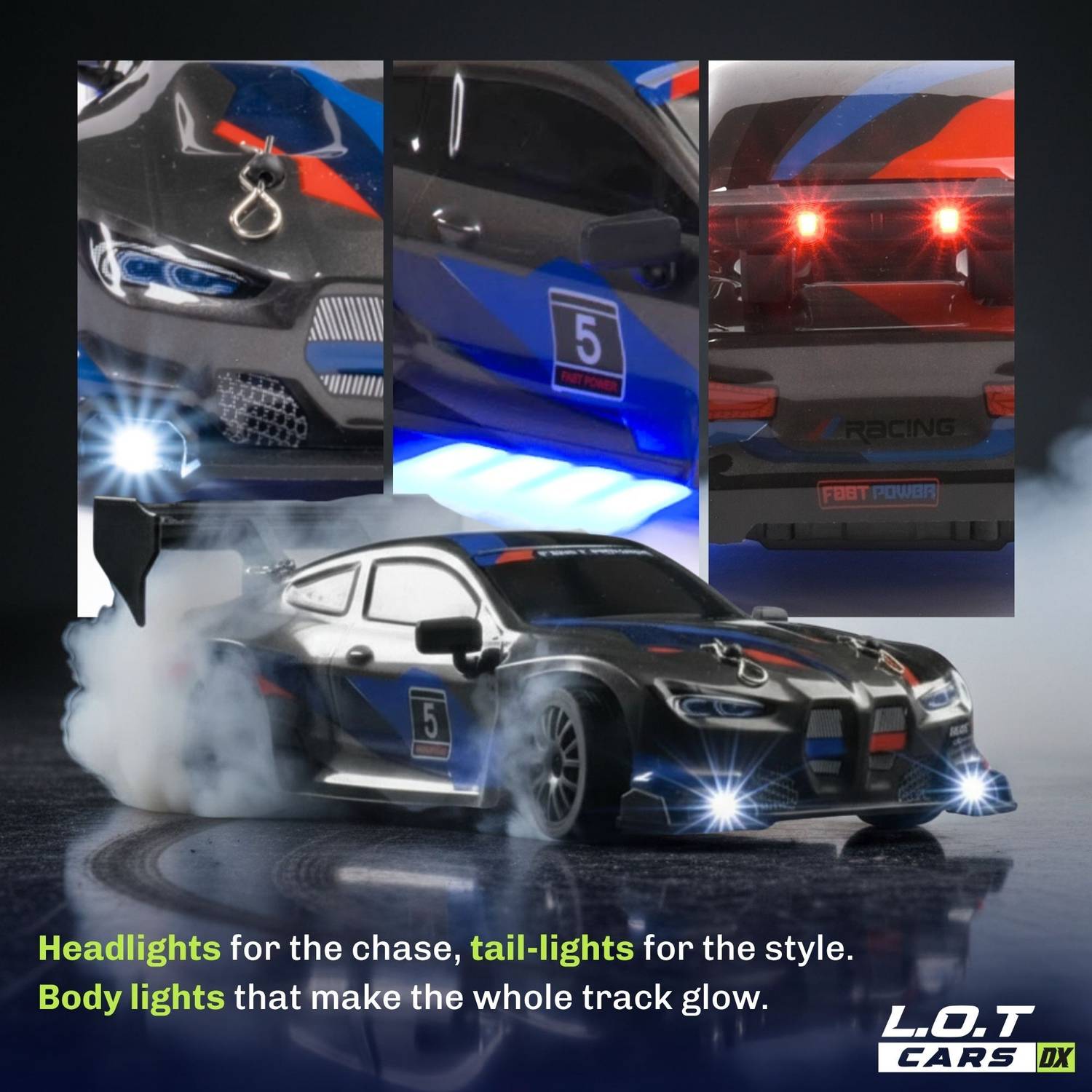 L.O.T Ghost 20Kmph 2.4Ghz RC Drifting Car 4x4 - Image 3