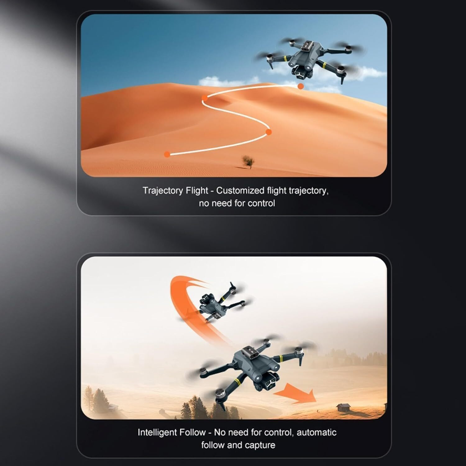 Image of VISSHI M3 Max - 4K Dual Camera, Foldable Quadcopter with WiFi FPV & Long Flight Time Drone