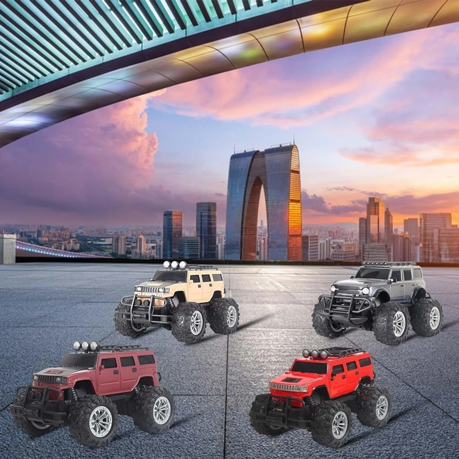Image of Utsamixora Mad Racing Cross- Country Remote Control Monster Truck Car (Multicolor)