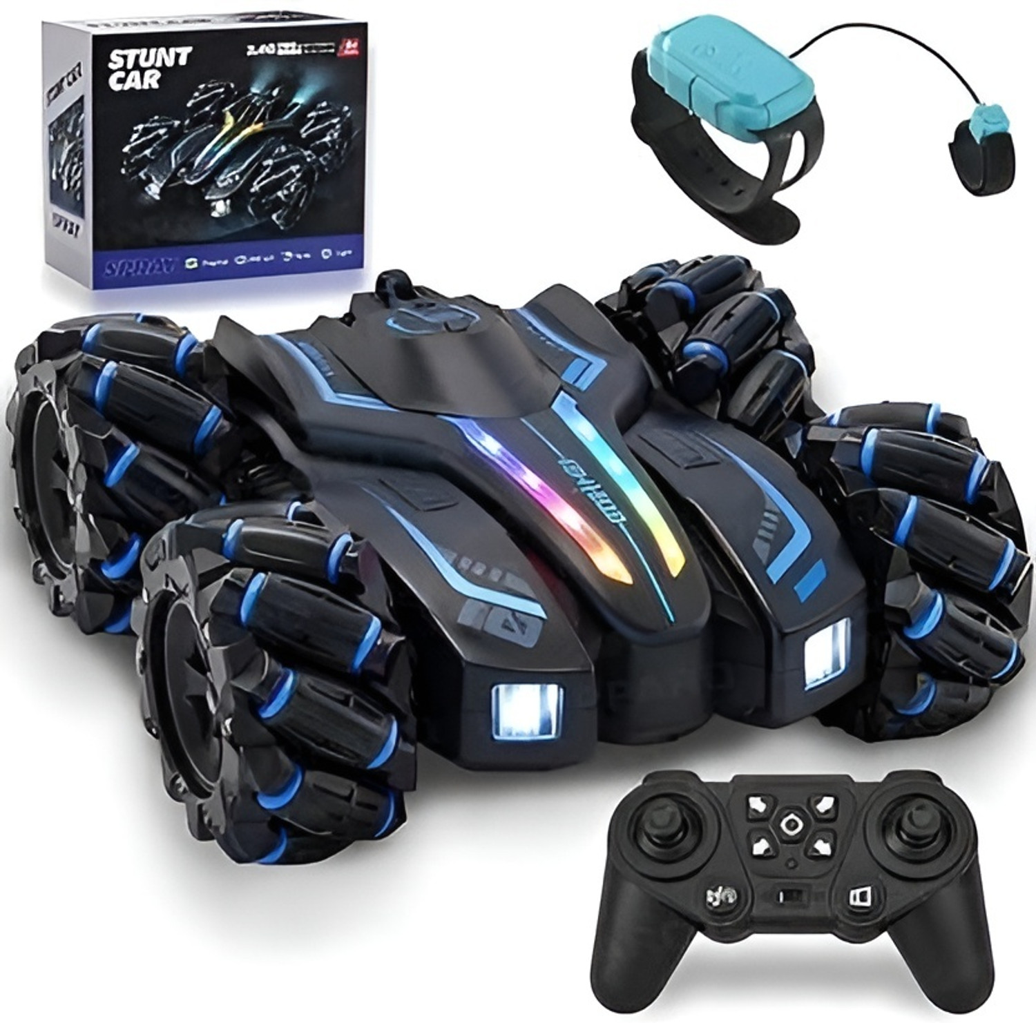 Image of Flytek 4x4 Rechargeable RC Drift Stunt Car 360 Rotating Remote Control Car for Kids