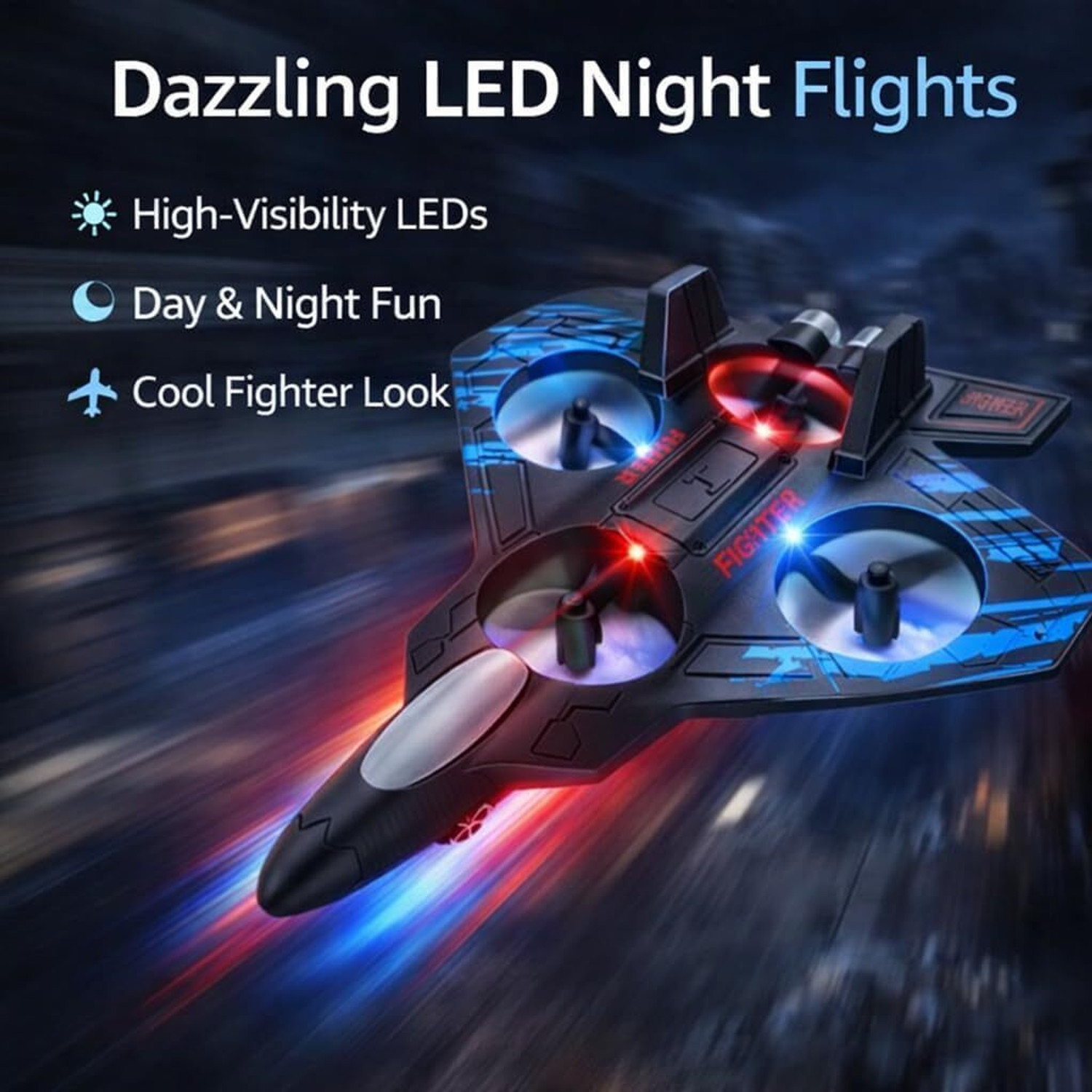 Image of SSE Toy RC Fighter Airplane| Plastic | Rechargeable Remote Control Aeroplane for Kids