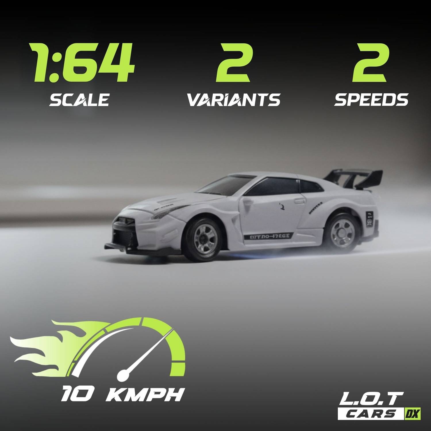 L.O.T CARS Nitro Mini RC Drift Car, 1:64 Scale - Image 3