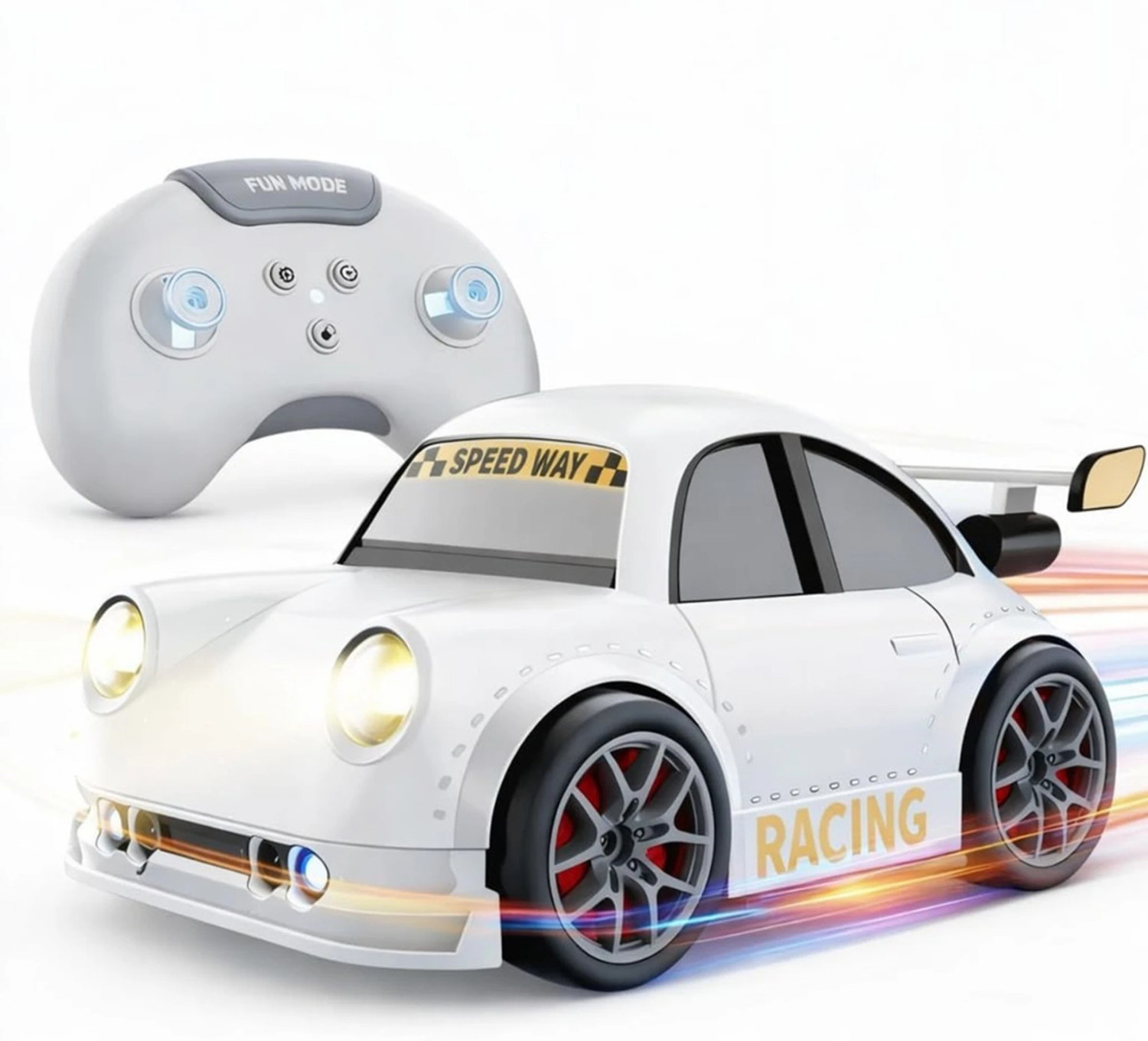 Image of yuvika Remote Control Drift Smart Sensor Drift Car with Led Lights & Music for kids