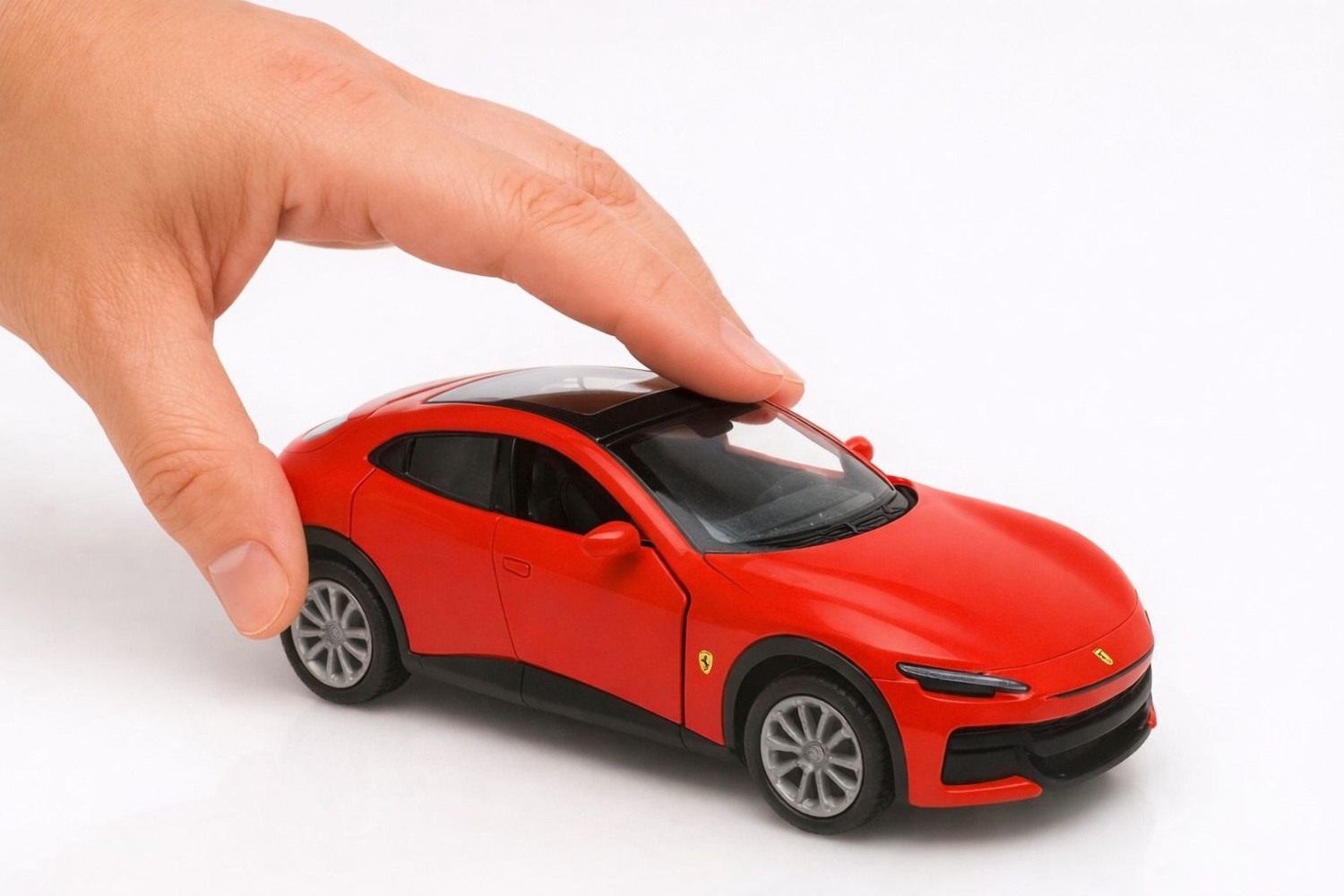 Image of Brightway toys 1:36 Scale Ferrari Toy Car Die-cast Metal Pullback with Light & Sound