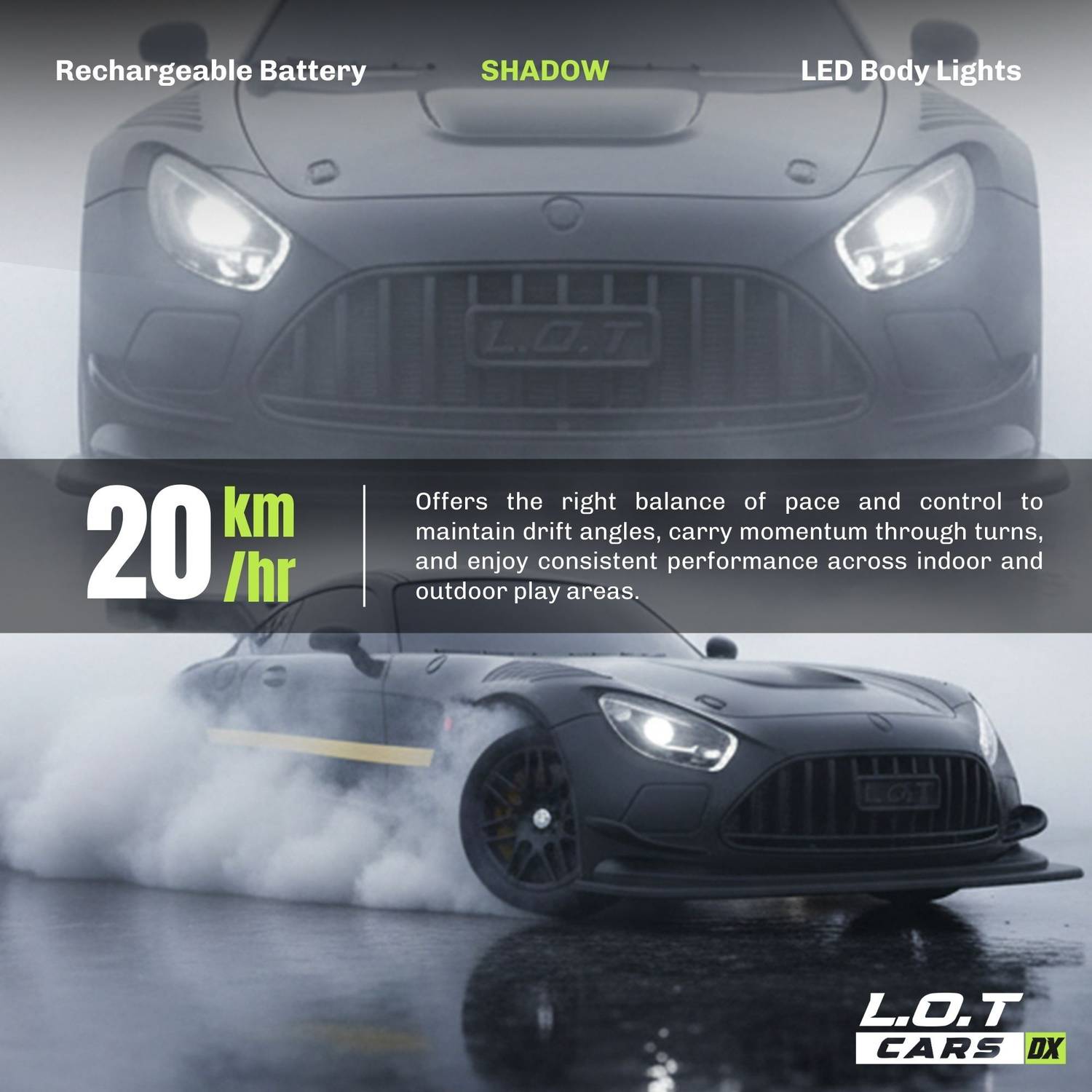 L.O.T CARS Shadow Remote Control Drifting Car - Image 3