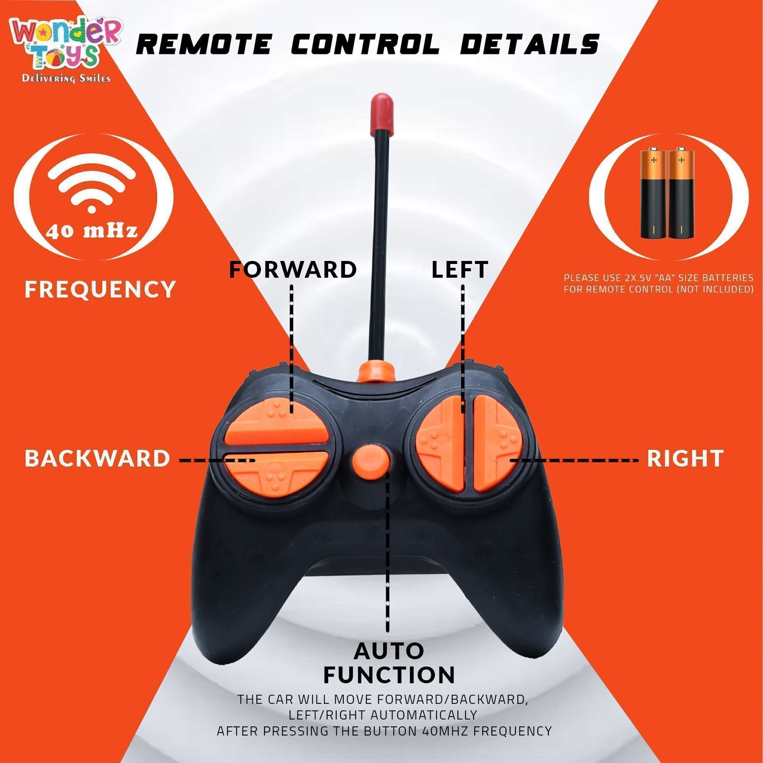 Image of Wonder Stunt Flip Rotating & Rolling RC Car for Kids Flexible Turning FK5