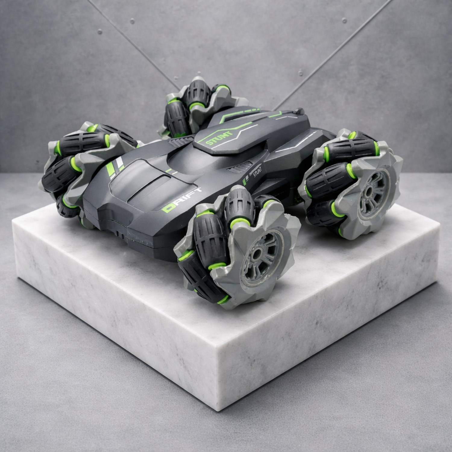 Image of The Flyer's Bay Rechargeable RC Stunt Car with 360 Drift & 45 Climbing with USB Cable & Remote