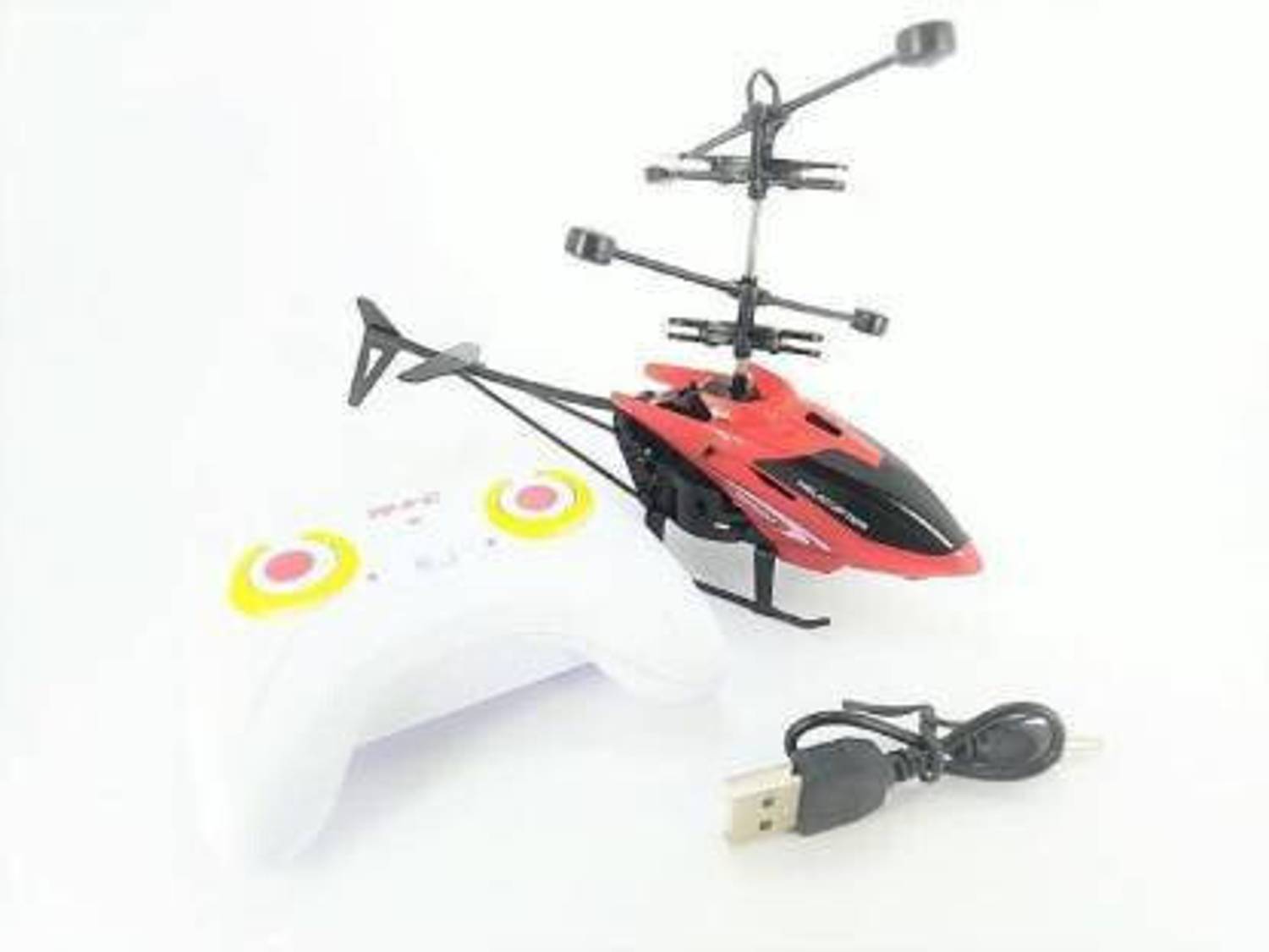 Augustcollection Flying Mini Helicopter With Remote Induction (Red)