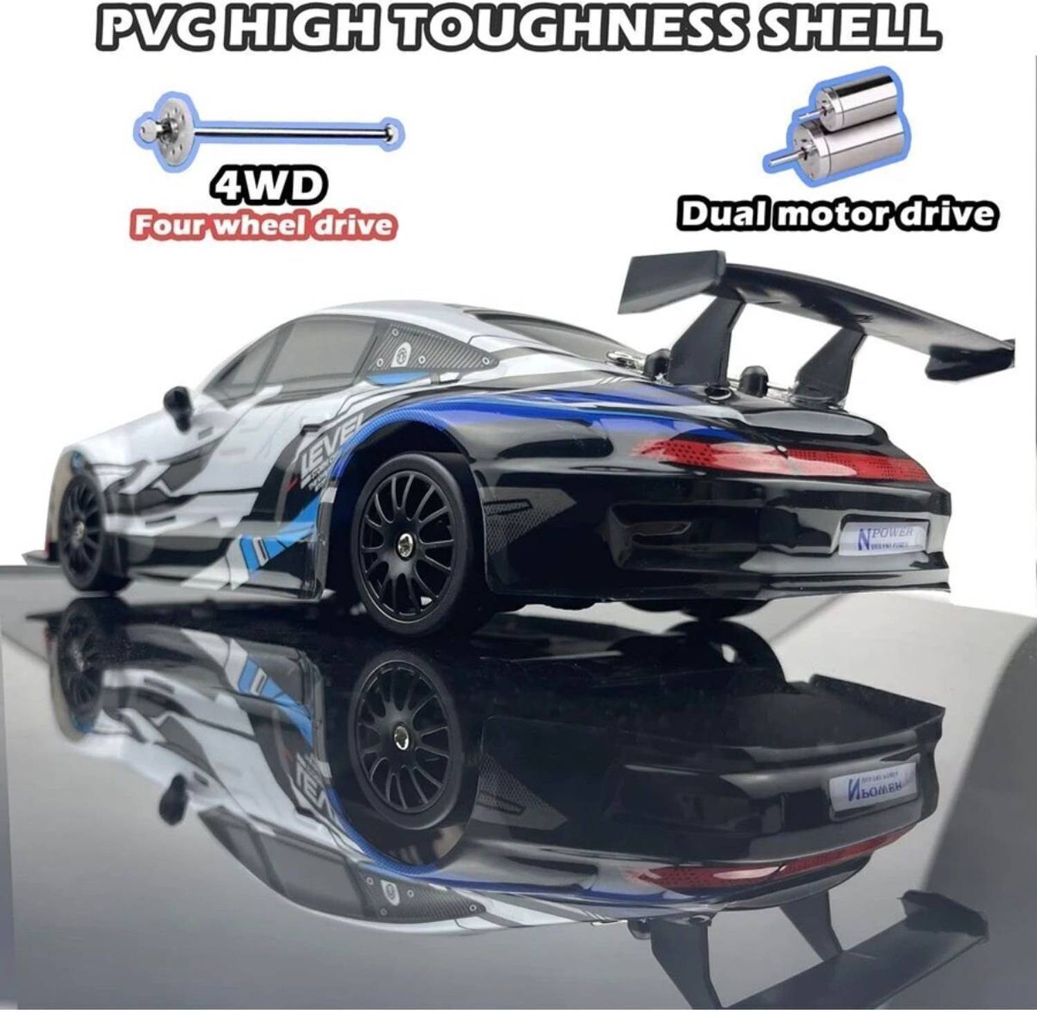 ETYMOCA RC Drift 1:24 4WD 2.4GHz Remote Control Car - Image 5