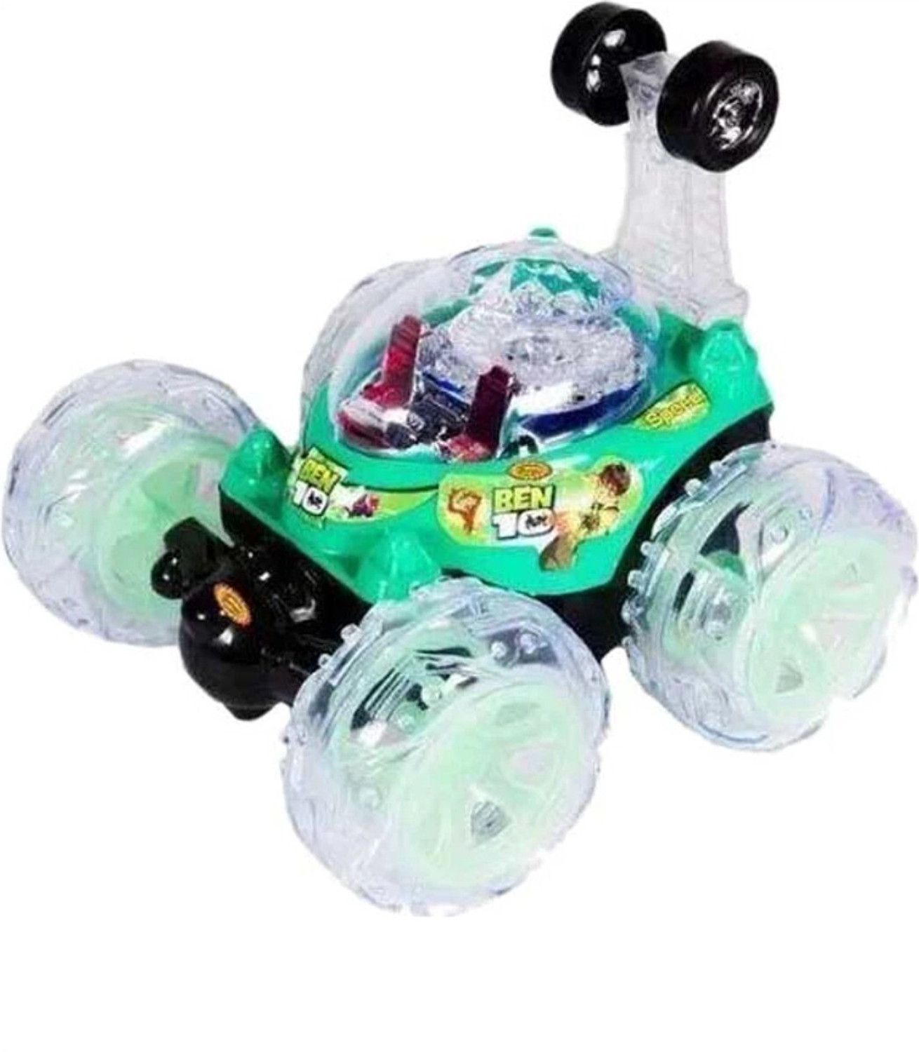 Image of Ktkashish Toys Green Stunt Alien Force Car