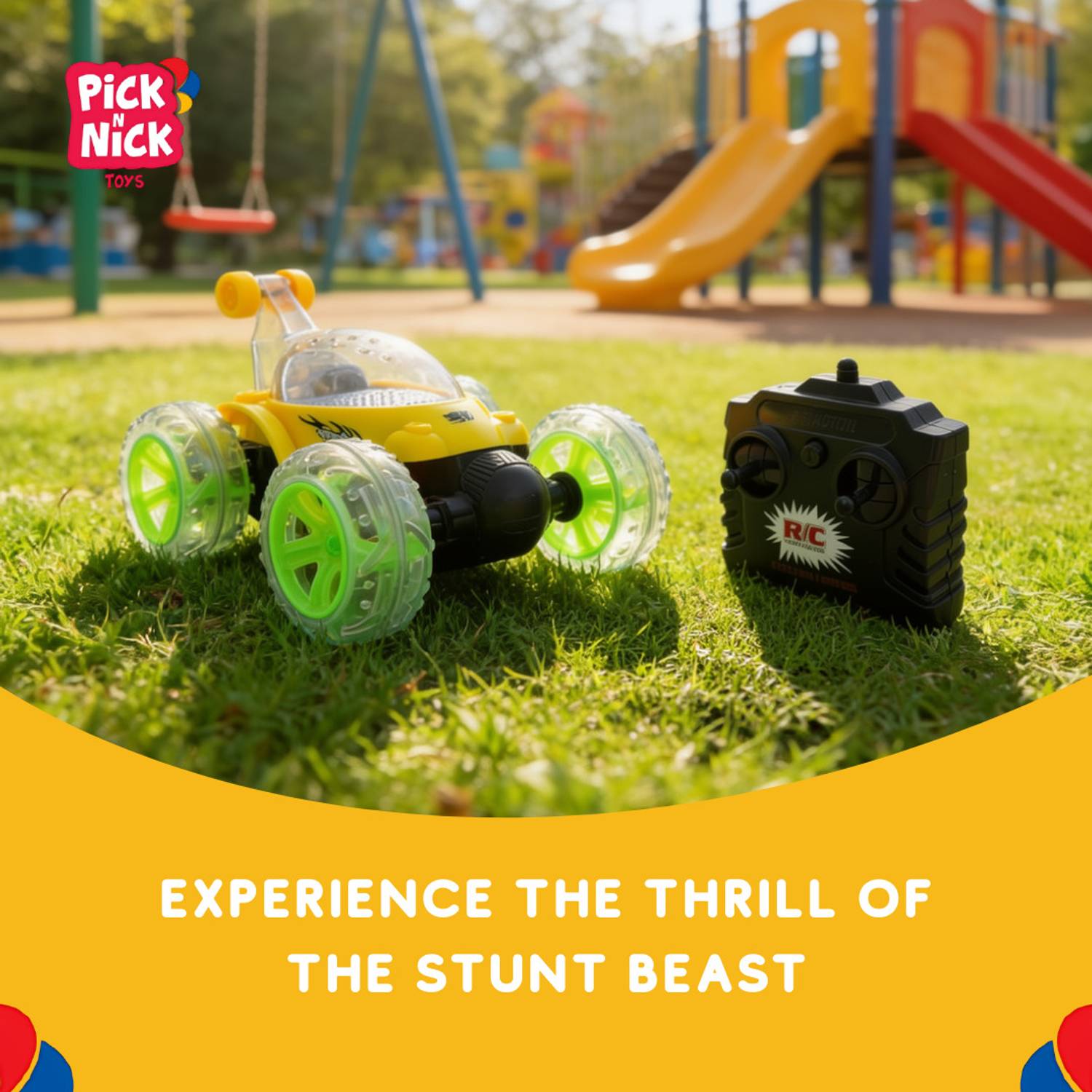 Pick N Nick Toys 360 Rotation Spray Stunt Car - Image 2