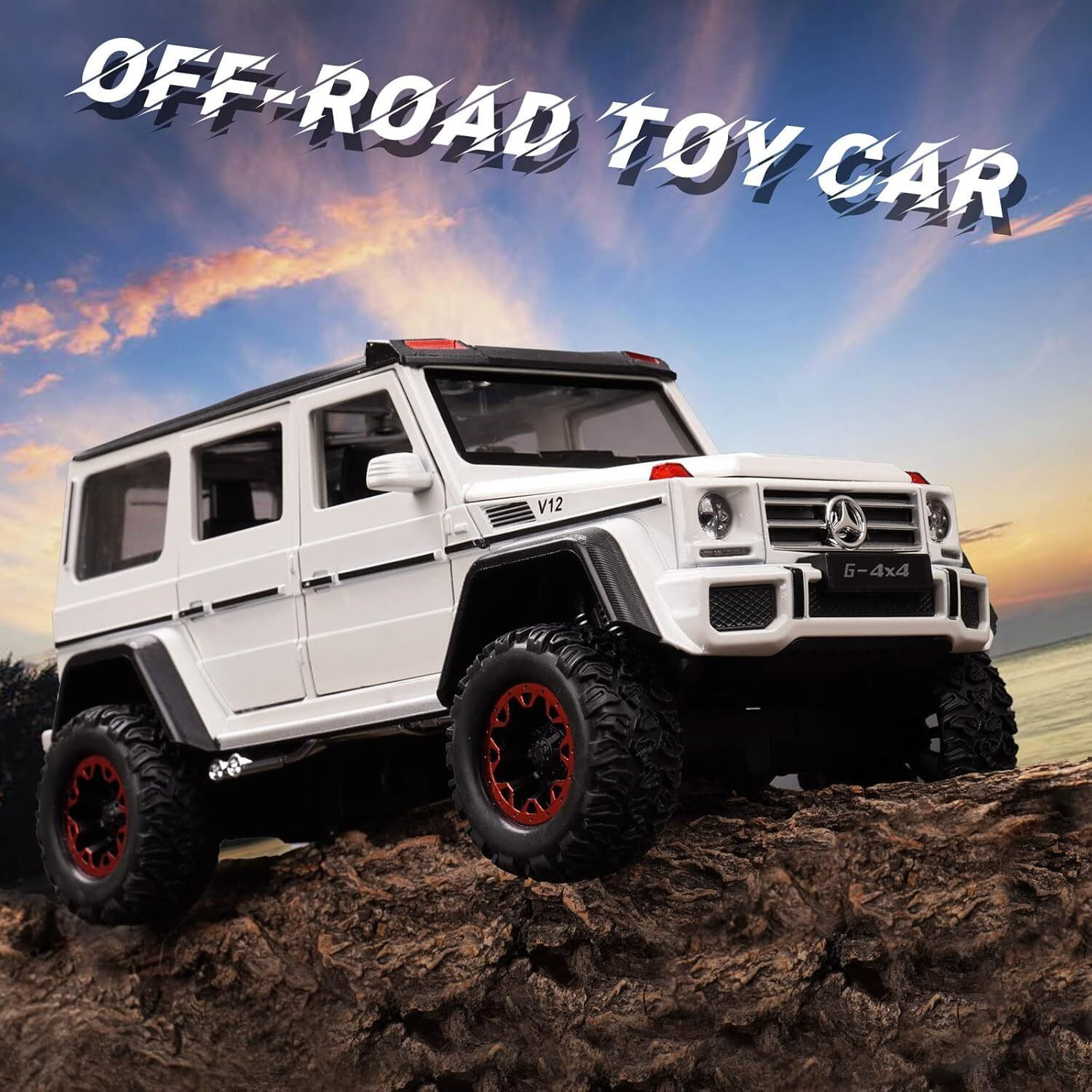 Image of ZECOMMERCE Kids Remote Control RC Car Off Road 4x4 with Rechargeable Battery