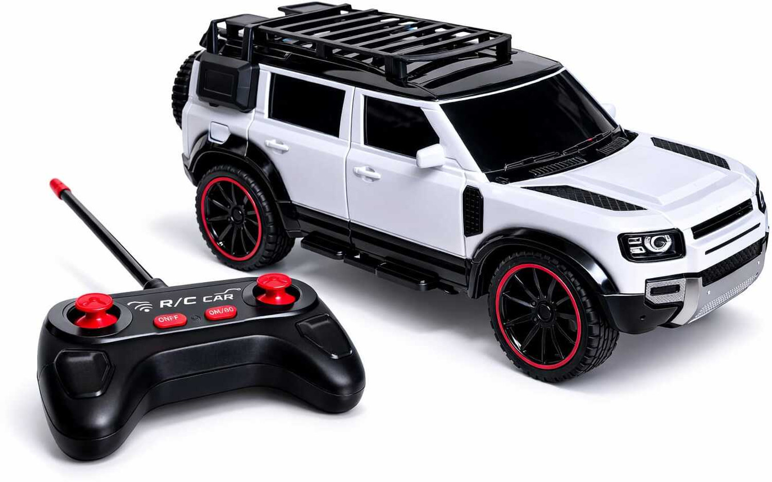ASHOOJATEX Remote Car High-Speed Off-Road Rc Car Defender with Light Up RC Racing Toy