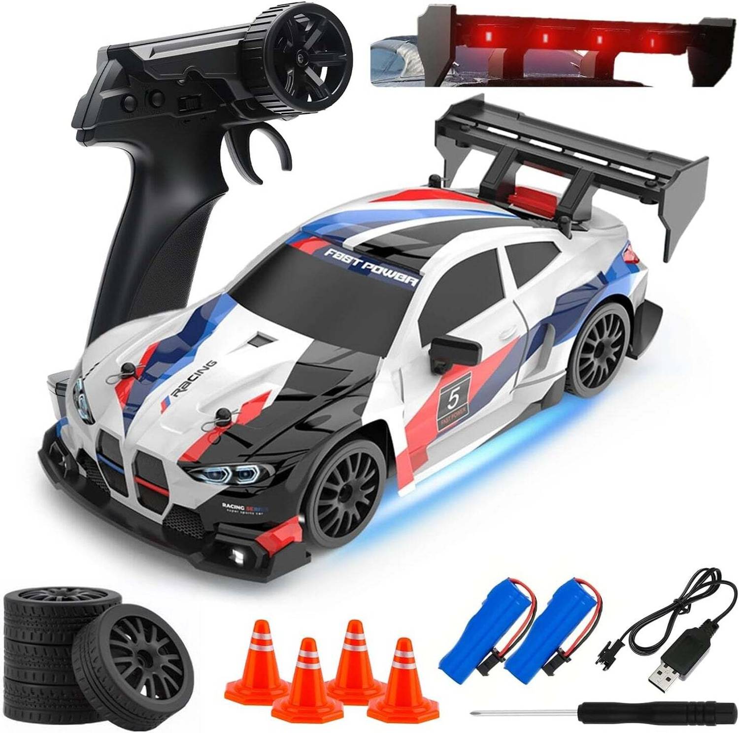 Flytek RC Drift Car 4X4 20KM/H LED Lights