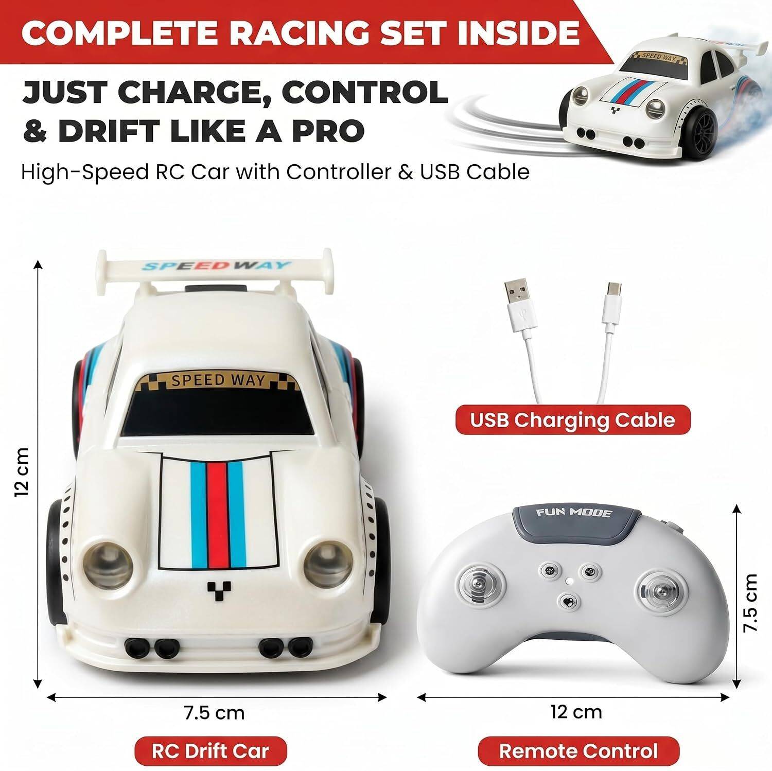PN AVAN Remote Control Smart Sensor 4WD Drift Car - Image 2
