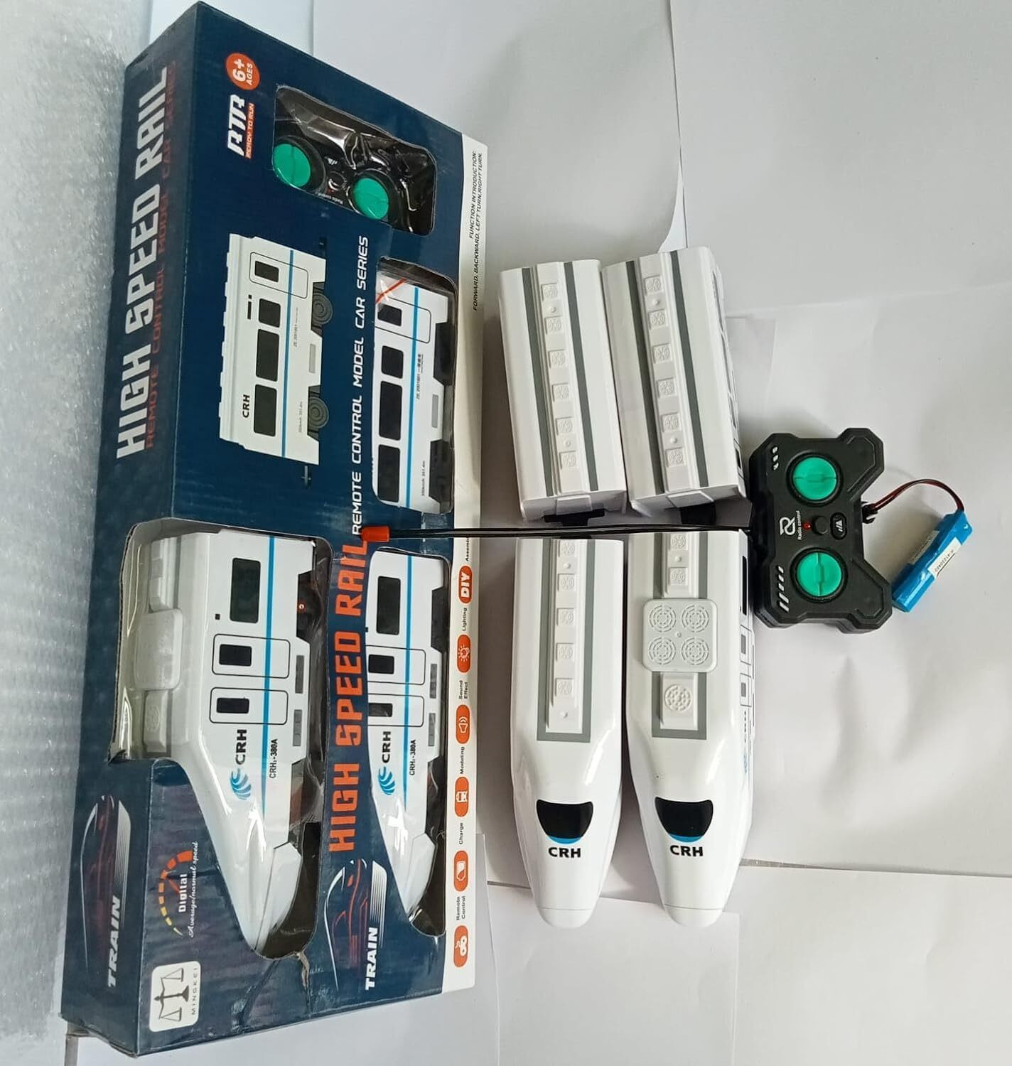 Image of star impex Rechargeable High-Speed Remote Controlled RC Bullet Train Toy