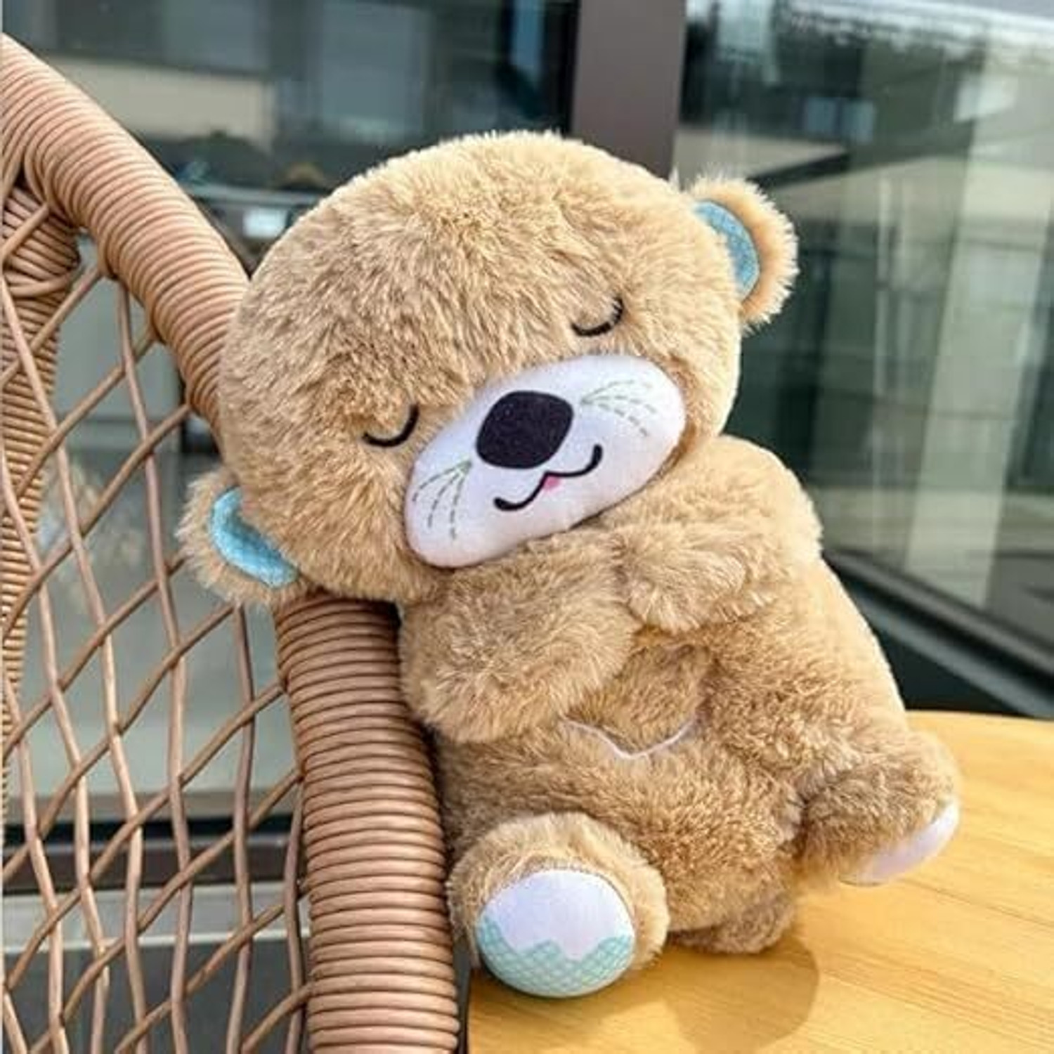 Image of Wengonvila Glowing Music Otter Education of Sound and Light Soothing Sound Sleep Otter Baby