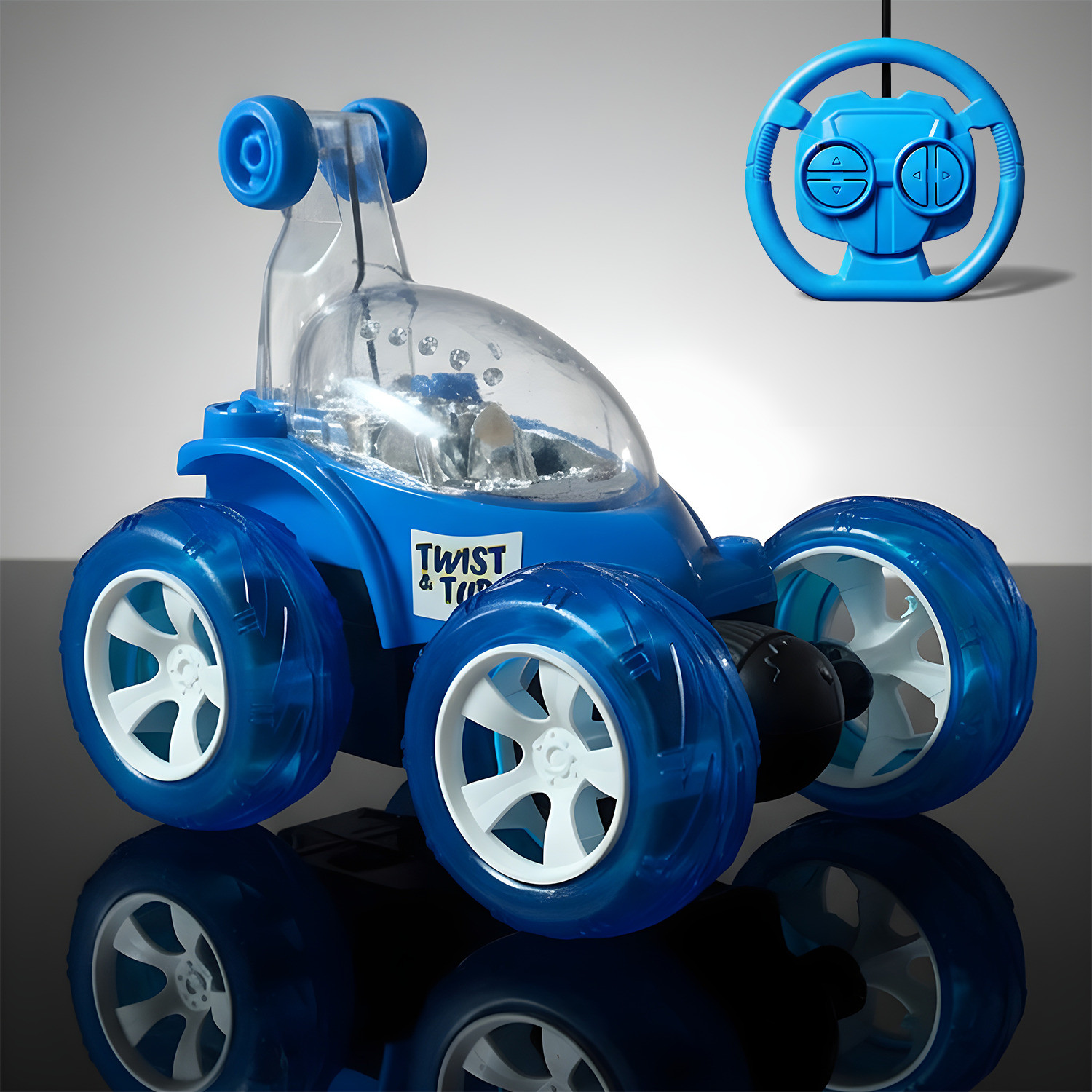 Image of TOYS-TALK Extreme Action Stunt Car - 4WD Off-Road Remote Control Toy with Flipping Tricks