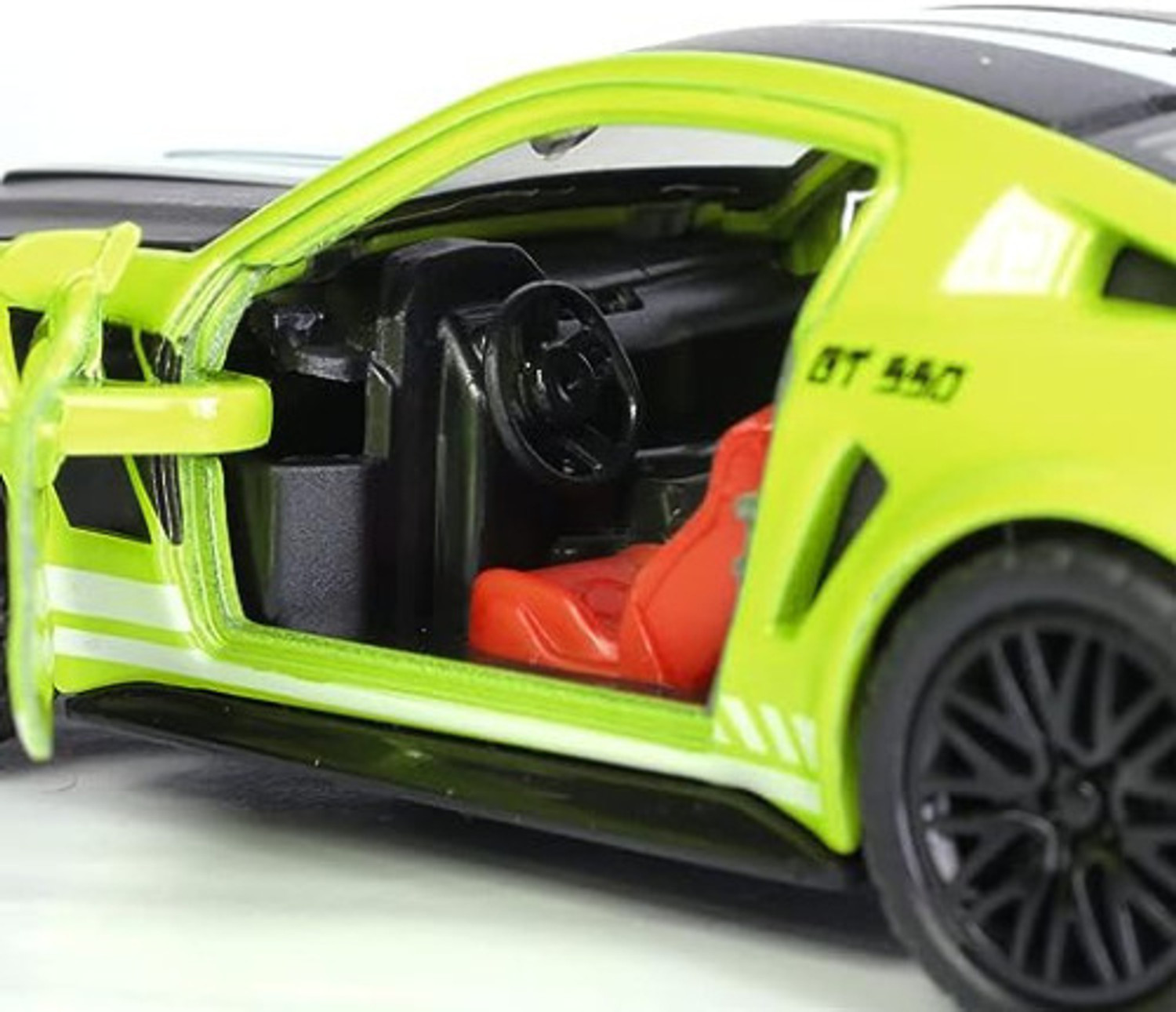 Image of Storex Mustang GT Die Cast Car Metal Sports Car with Push Back Doors - Lights and Sound