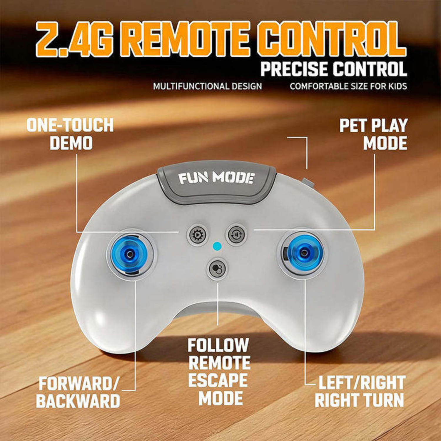 Image of AG INDUSTRY Remote Control Smart Sensor 4WD Drift Car with Follow Me, LED & Music Lights