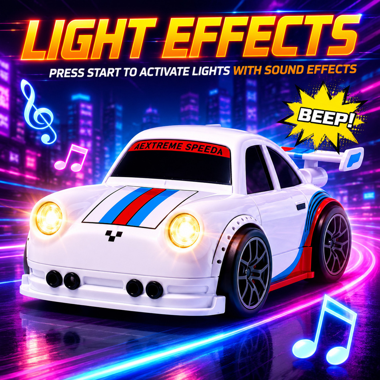 Image of AG INDUSTRY Remote Control Smart Sensor 4WD Drift Car with Follow Me, LED & Music Lights