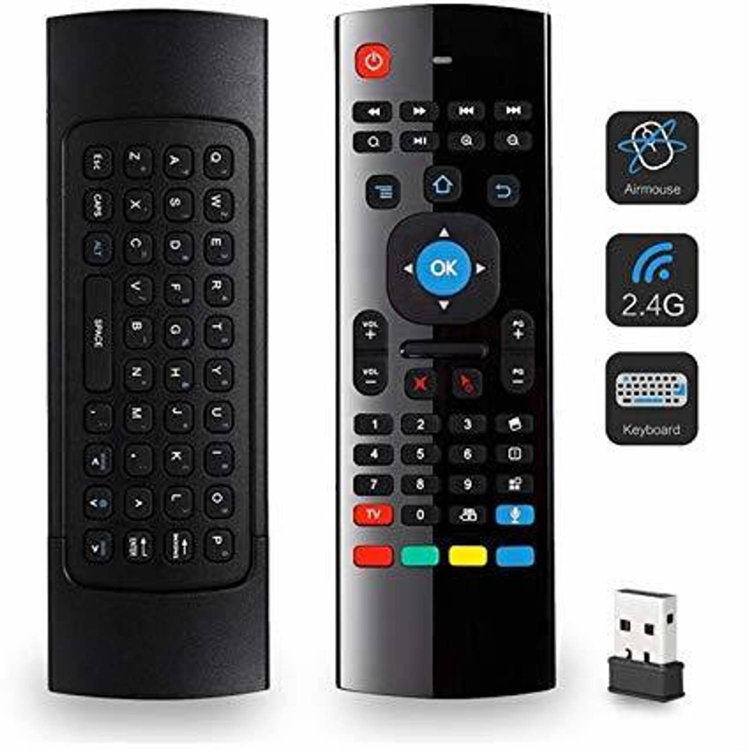 Orlov Smart Universal TV Remote Air Mouse, Wireless Keyboard Fly