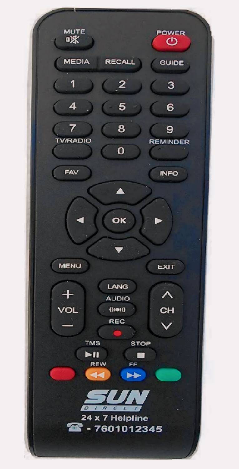 OSWORLD Sun Direct Remote Latest Sun Direct Set Top Box HD Only R