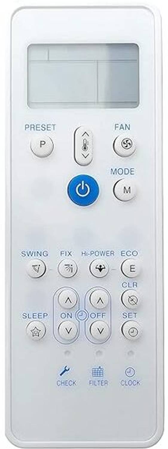 HDF AC Remote Control Compatible for Split/Window AC HF-212 Carrier Remote Controller