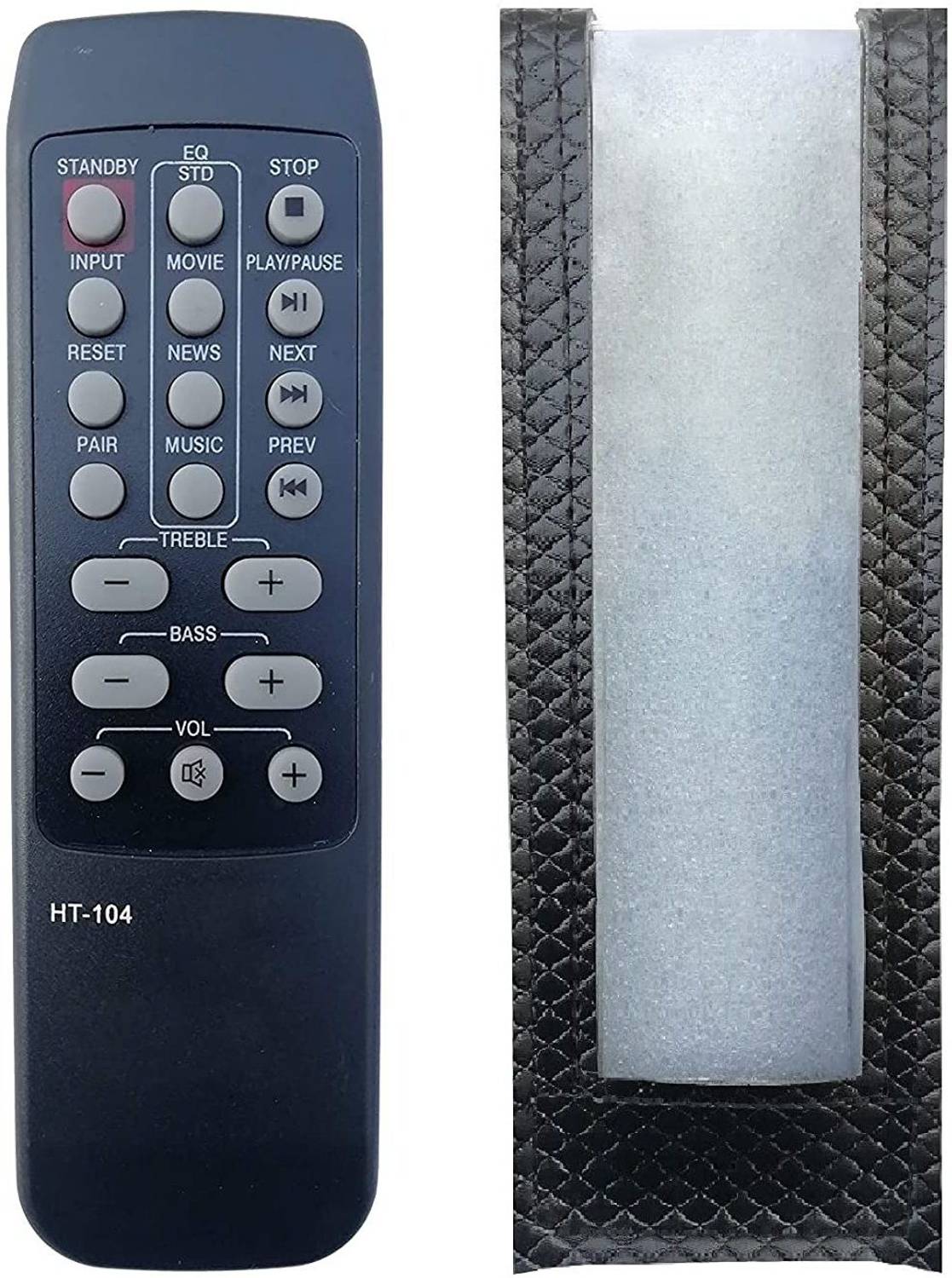 BhalTech HT-104 PU Leather Remote Case Cover Perfect Fitting Specially Designed Only Remote Cover Pls Check Your Remote Dimensions for MarQ Home Theater Remote Controller