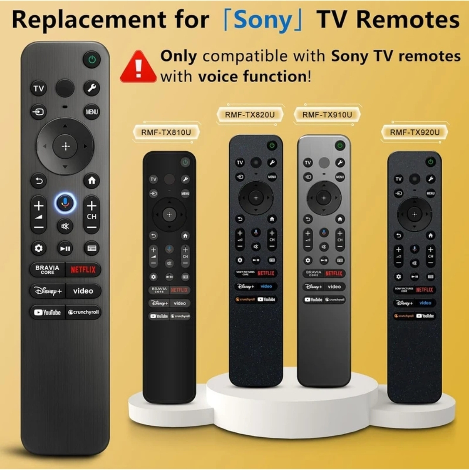 Image of RM SONY LED TV REMOTE ( VOICE COMMAN )( Google TV )(ORIGINAL & PREMIUM QUALITY) SONY LED 4K Ultra HD Smart LED Google TV Remote SONY MODEL :- (SONY BRAVIA 2)(SONY BRAVIA 3)(SONY BRAVIA 5) Remote Controller