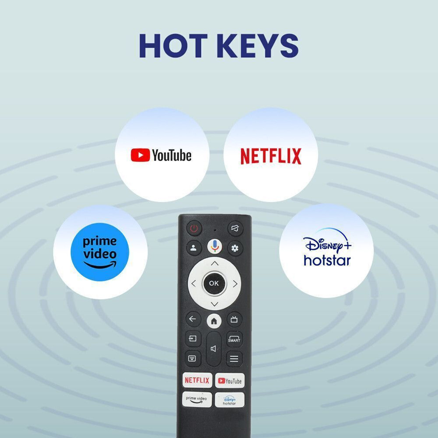 Image of Emrse LED 751 VOICE Acer Smart Android TV I Series, H Series (32 inch to 75 inch) Remote Controller