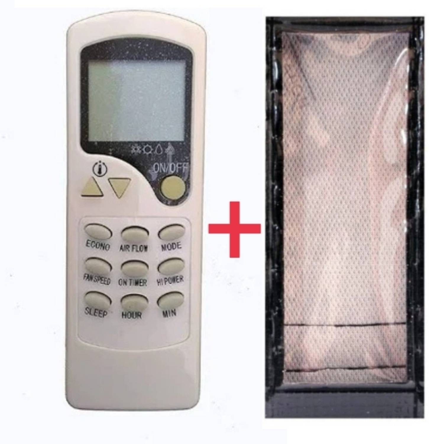 Ethex Remote+Cover Ac Remote compatible for Carrier/Kenstar Ac Remote Control With Cover( EXACTLY SAME REMOTE WILL ONLY WORK) Remote Controller