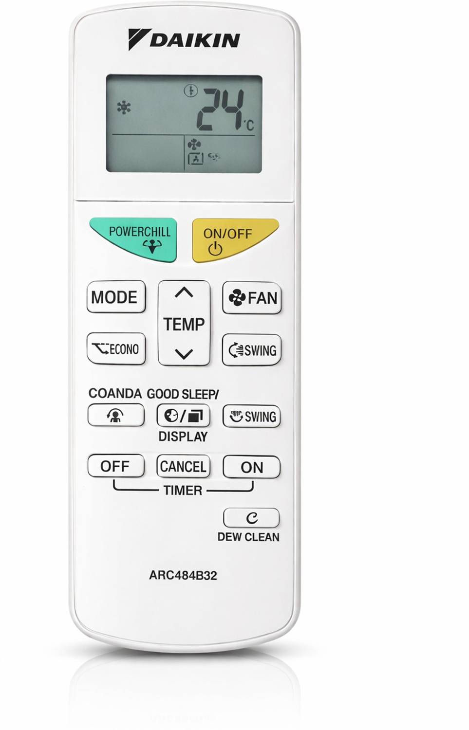 Technovate AC Remote Control Compatible for Daikin Split & Inverter Air Conditioner Daikin Inverter/ Non Inverter Remote Controller