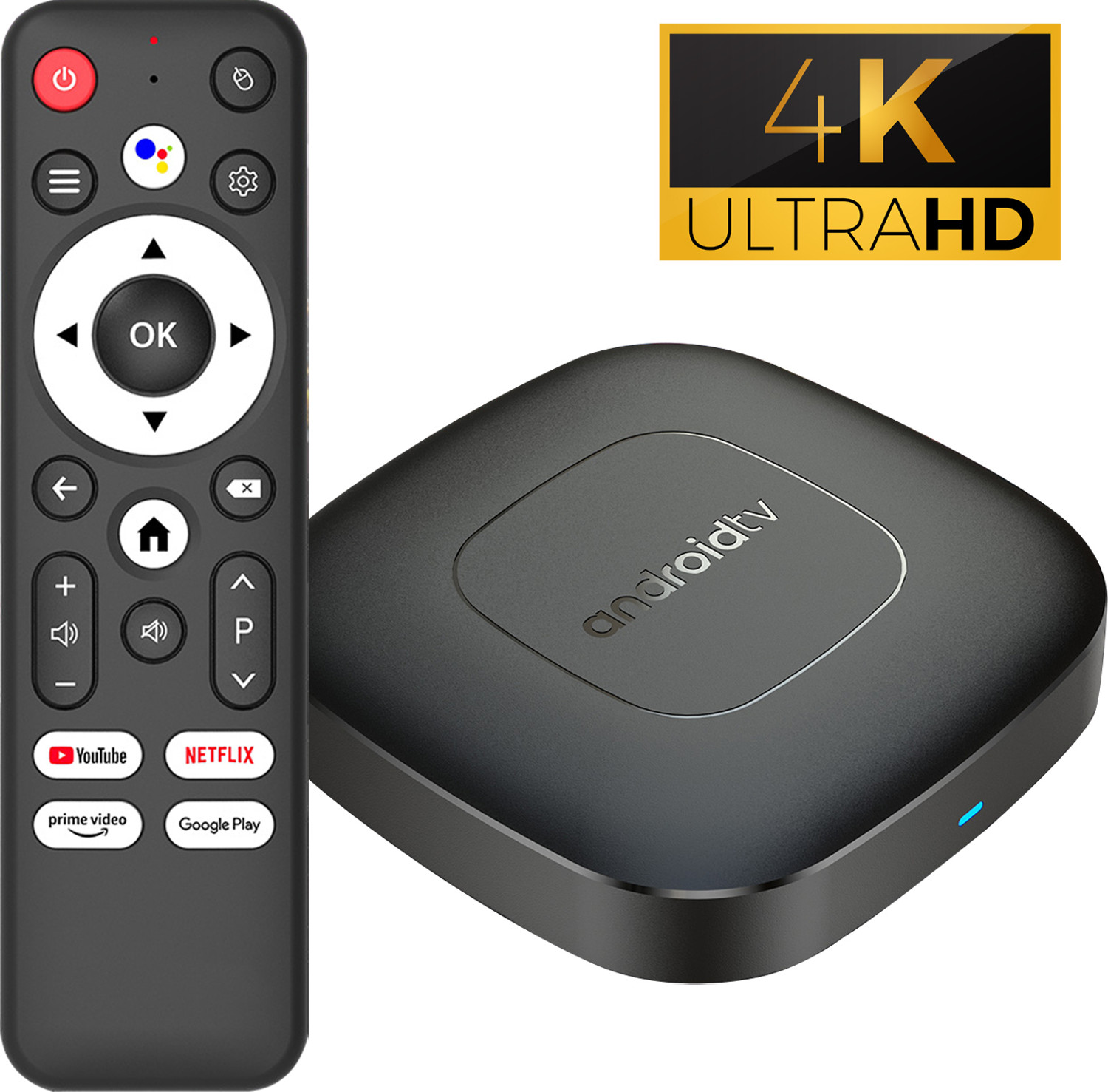 Image of MOOZMOB Smart Android TV Box 4K HD Android TV Box, 4GB RAM, 32GB, WiFi Support, HDR, Smart TV Stick OTT Box All TVs (Enabled with HDMI Port) Remote Controller