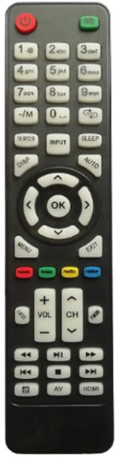 Image of Tke Toshiba Haier, Videocon, Onida, Micromax, and Sansui LED Smart TV Remote Control TOSHIBA, Haier, Videocon, Onida, Micromax, Sansui Remote Controller