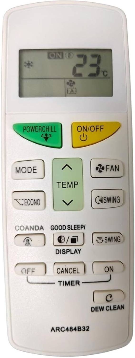 Emrse AC Remote Compatible For Da-ikin Split /Window AC With Dew Clean Function-765 ( MATCH YOUR OLD REMOTE )Daikin AC Remote Controller