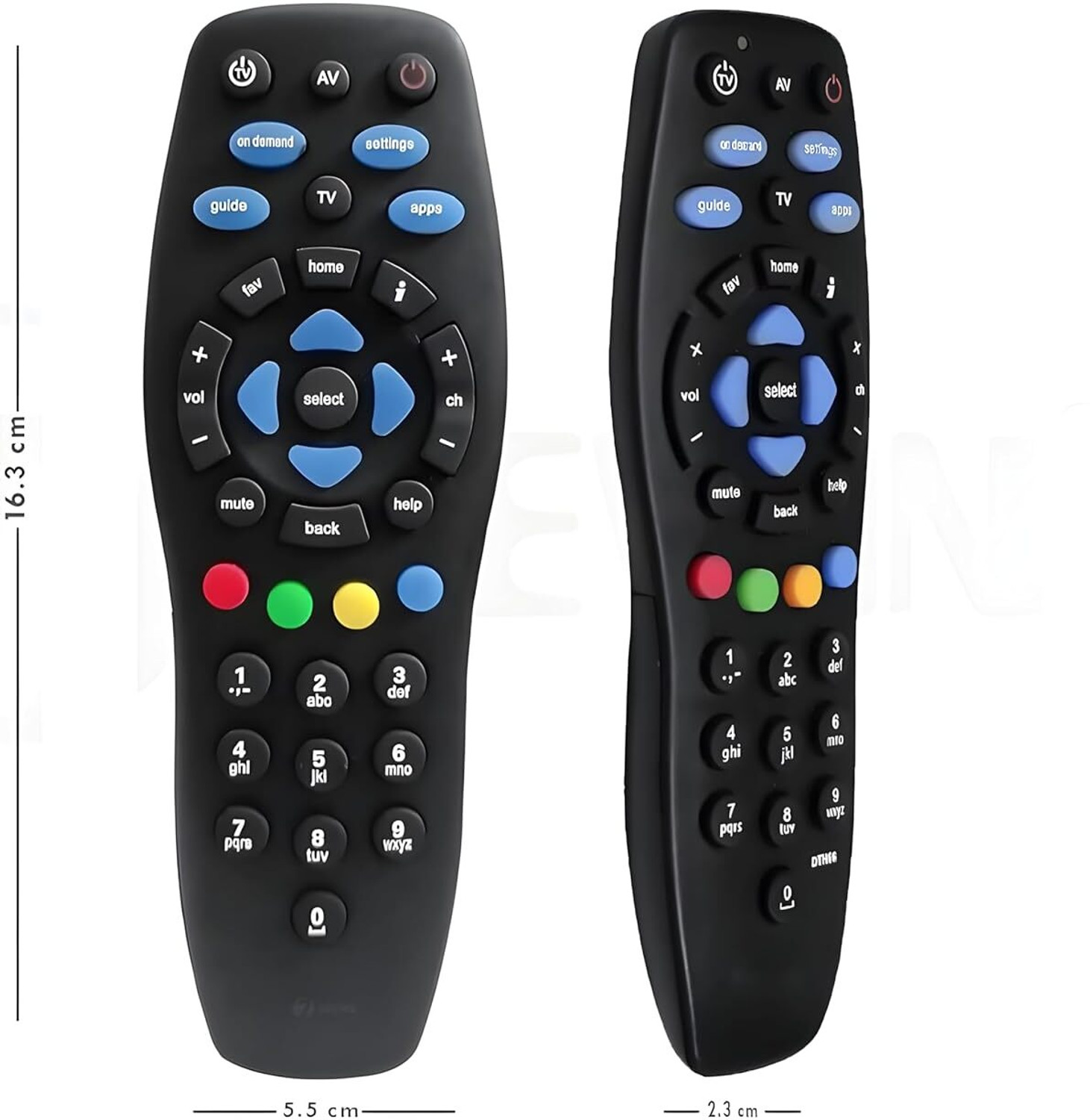 Image of Tech Vibes Remote Control Compatible for SD, HD Set Top Box Tata Play, Tata Sky Remote Controller