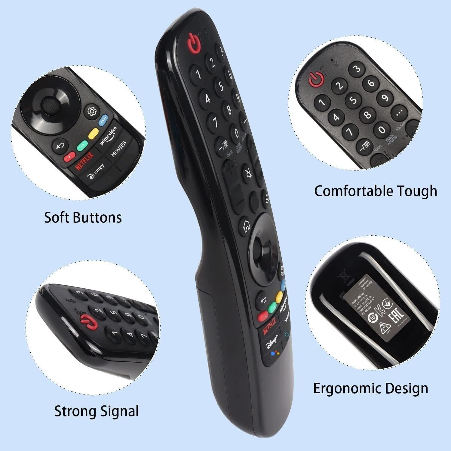 Image of zieva store NA Compatible for Model Magic Smart LED TV Remote -(MR 21 GA - without Voice) LG Remote Controller