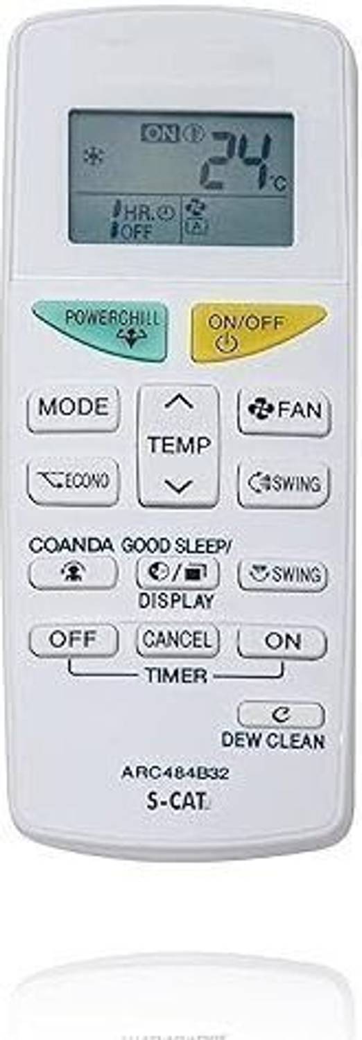 SSR AC Remote Model 132L Suitable for 1|1.5 | 2 Ton Split and Window Air Conditioner Match Remote Keys Exactly to Replicate Genuine Remote Function Daikin Remote Controller