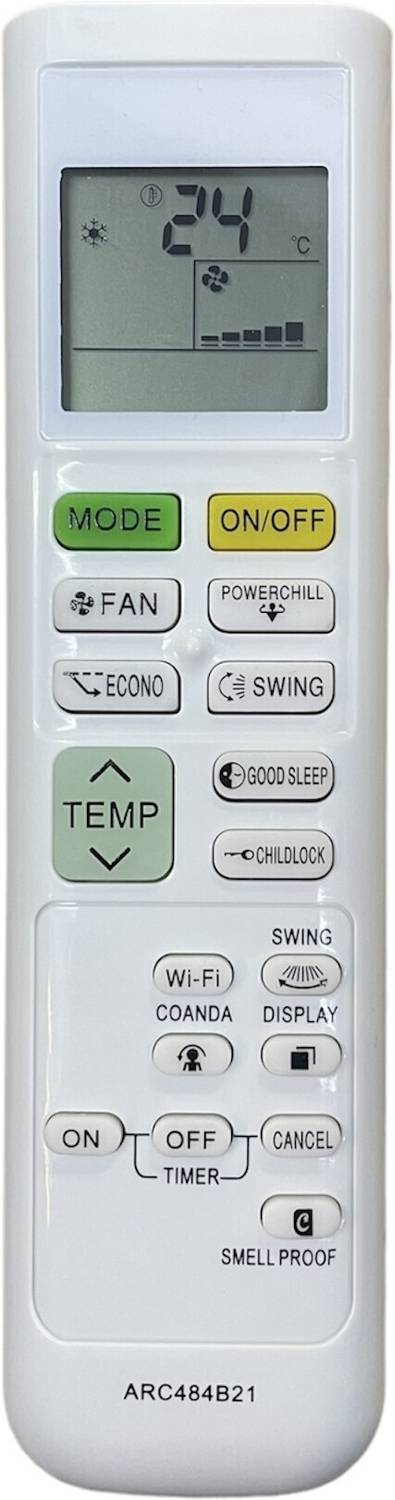 miracles in hand MIH214B21 AC Remote Control Compatible with Model NO: ARC484b21 DAIKIN Remote Controller
