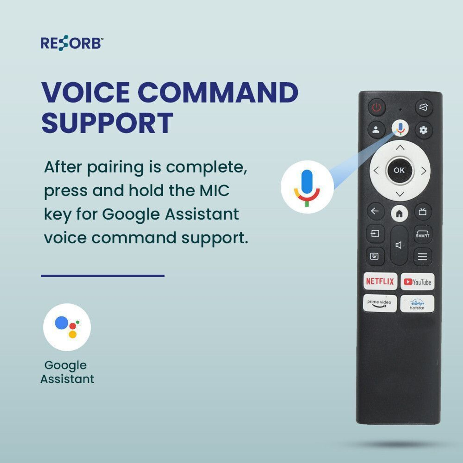 Image of Emrse LED 751 VOICE Acer Smart Android TV I Series, H Series (32 inch to 75 inch) Remote Controller