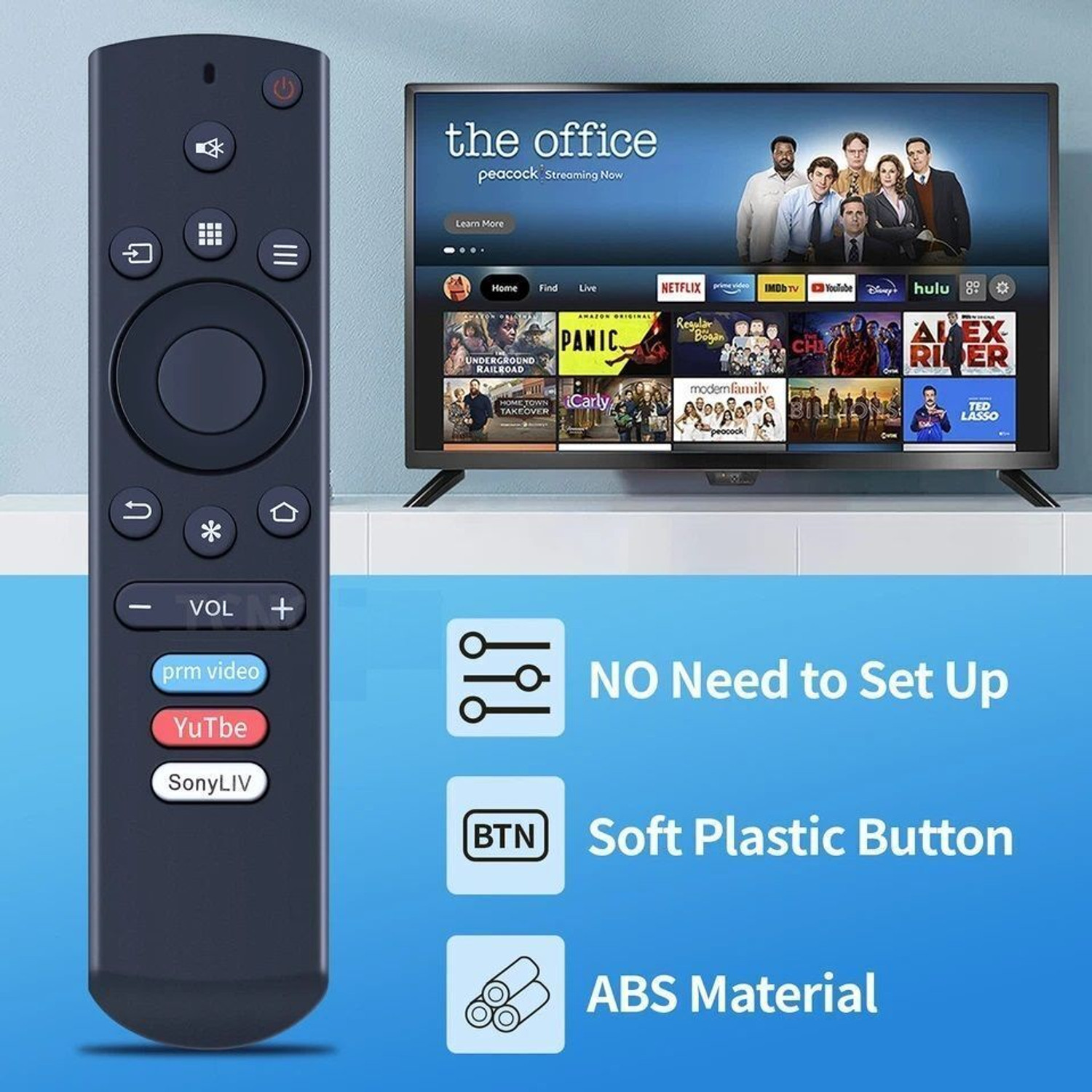 Image of Topmarque Thomson Remote Control Compatible with Smart LED TV (Without Voice Function)-22 Thomson Remote Controller