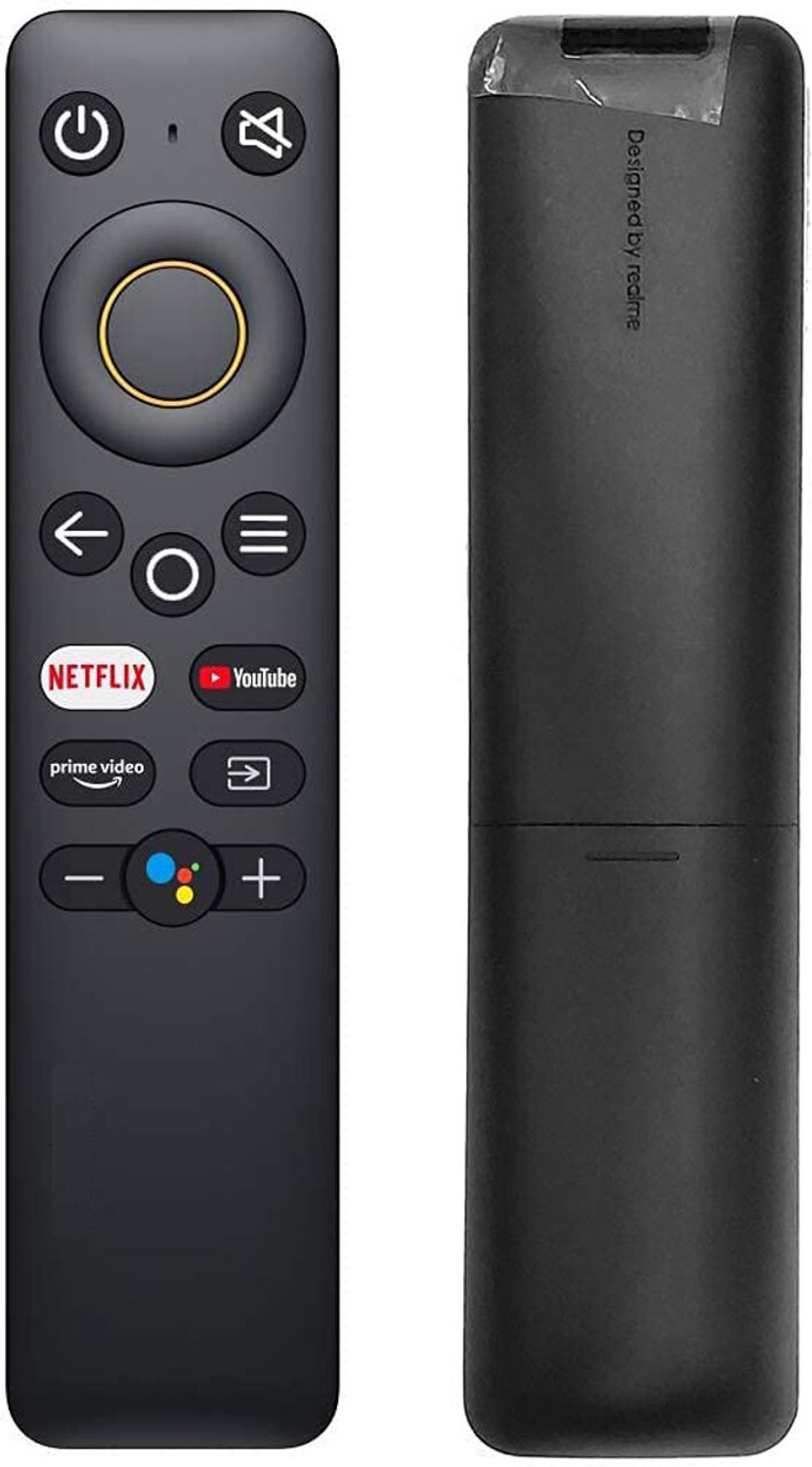 Image of Aurabeam Realme Voice Remote Tv Remote Original Voice Function Suitable for Android FHD OLED UHD Realme Remote Controller (realme tv remote original Pairing Must) Remote Controller
