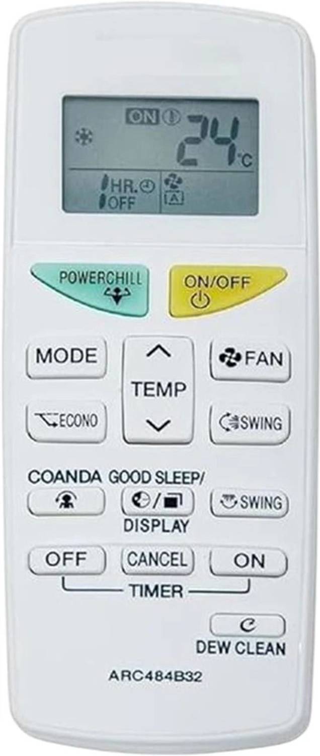HICLE Series AC Remote Control - LCD Display, Multi-Function Daikin Remote Controller