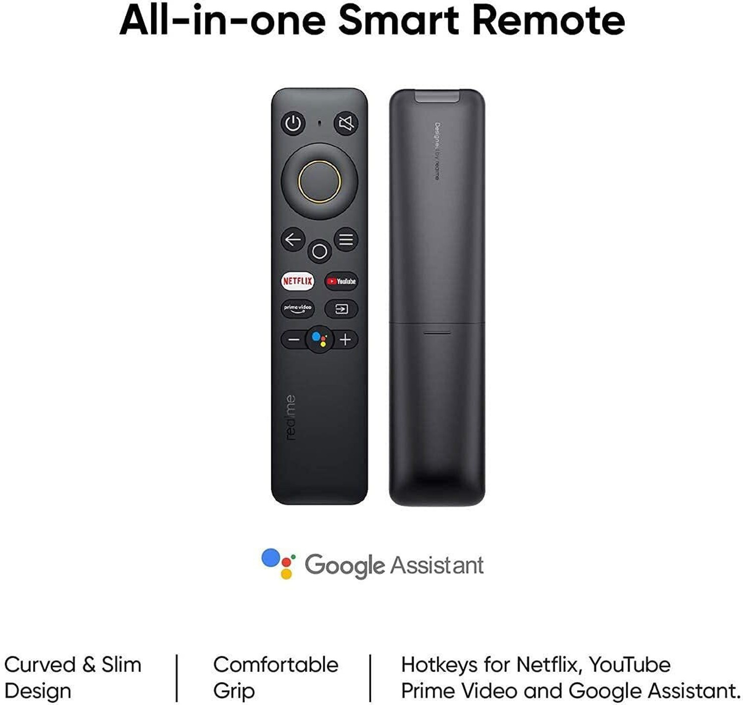 Image of TrustEdge RealMe Smart Tv Remote Netflix /Prime Remote Control with Voice Assistant Realme Remote Controller