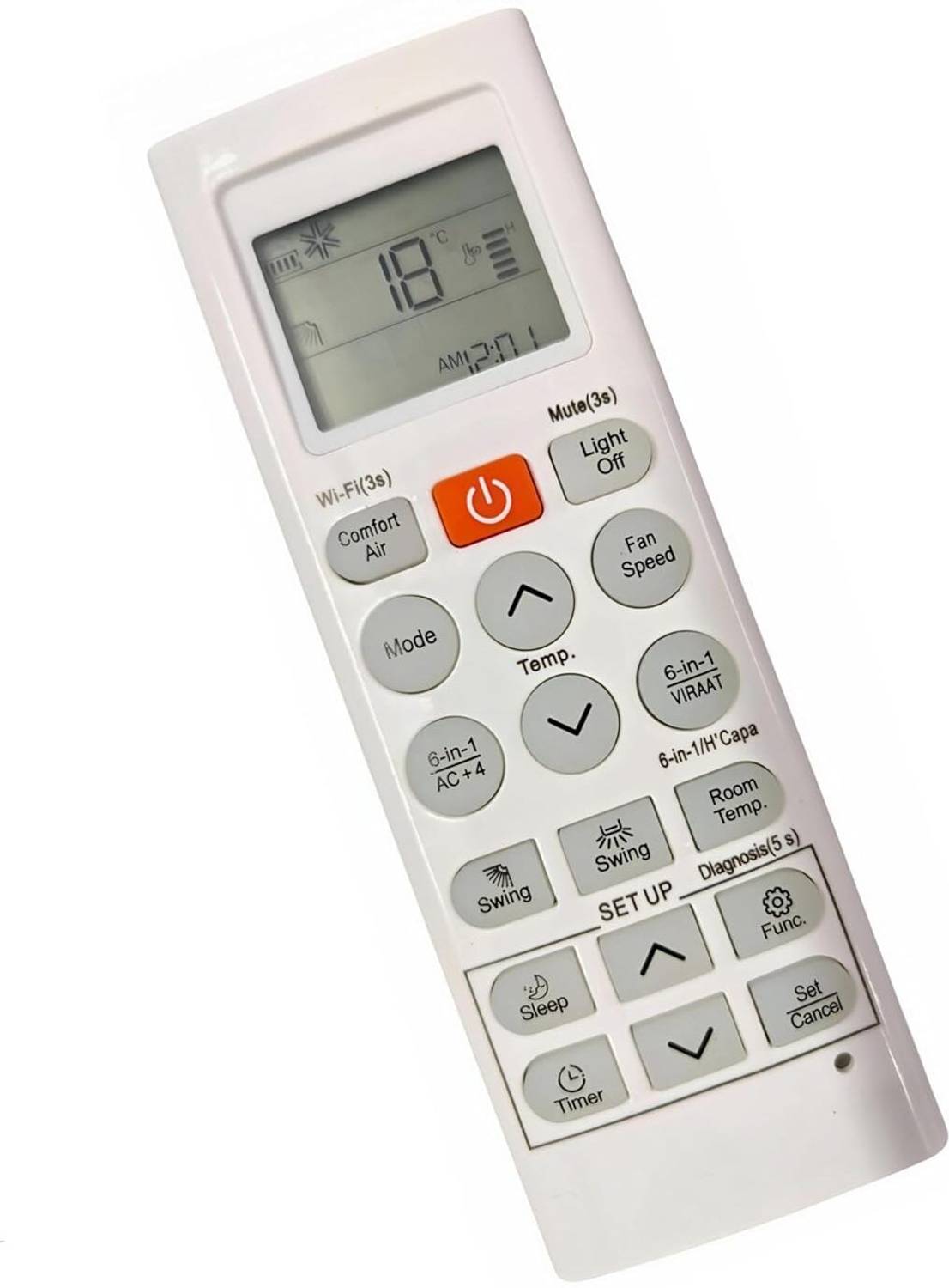 BARBET Compatible For LG 1.5 Ton AC Remote |36U| Work Only If Old Remote is Same Lg Remote Controller