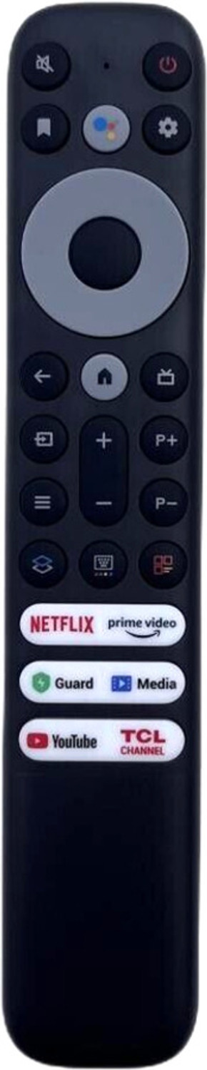 Image of Crystonics RC902V FMR1 Voice & Google Assistant Remote Control TCL 4K 8K Qled Bezel-Series P635 Pro Series Smart TV Remote Controller