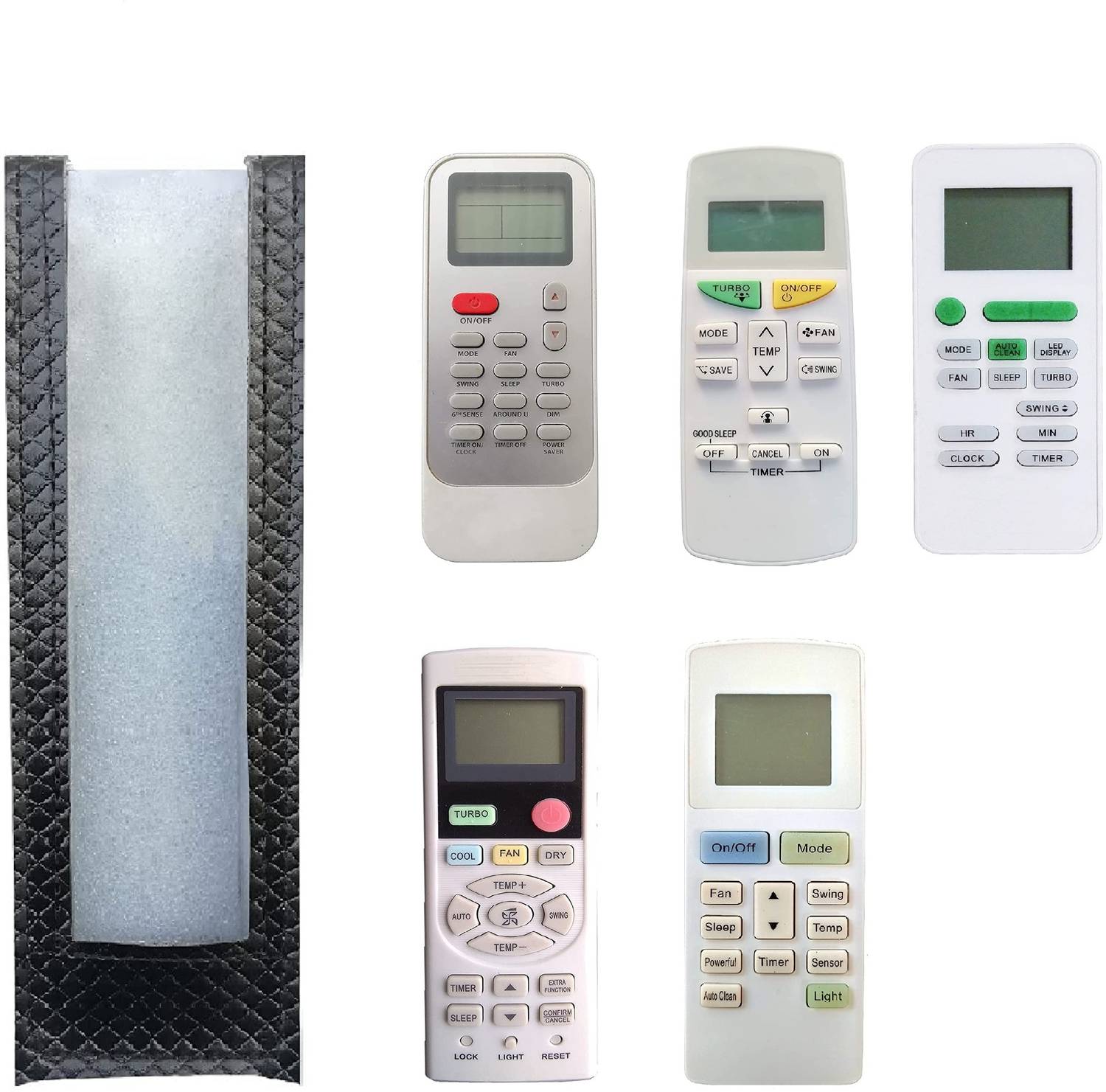 BhalTech VIDEOCON AC PU Leather Remote Case Cover Perfect Fitting Fully Protective Only Cover Pls Check Your Remote Dimensions Compatible for Whirlpool AC Remote Controller