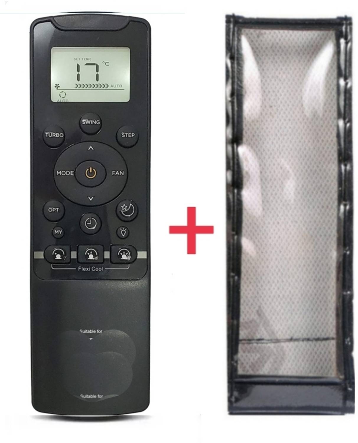 Ethex Remote+Cover) Ac Remote compatible for Carrier Ac With PU Leather Protective Cover( EXACTLY SAME REMOTE WILL ONLY WORK) Remote Controller